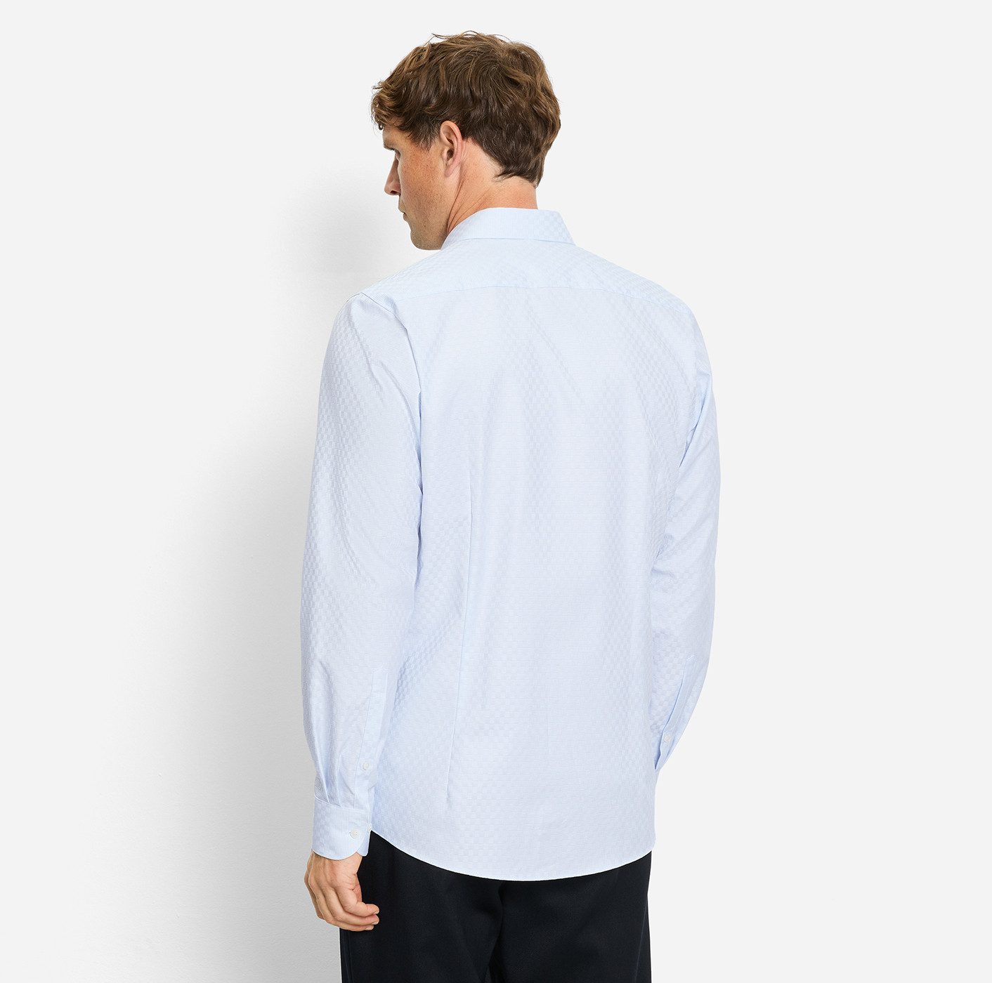 OLYMP Langarmhemd Level Five body fit, Haifischkragen, Webmuster, Businessh günstig online kaufen