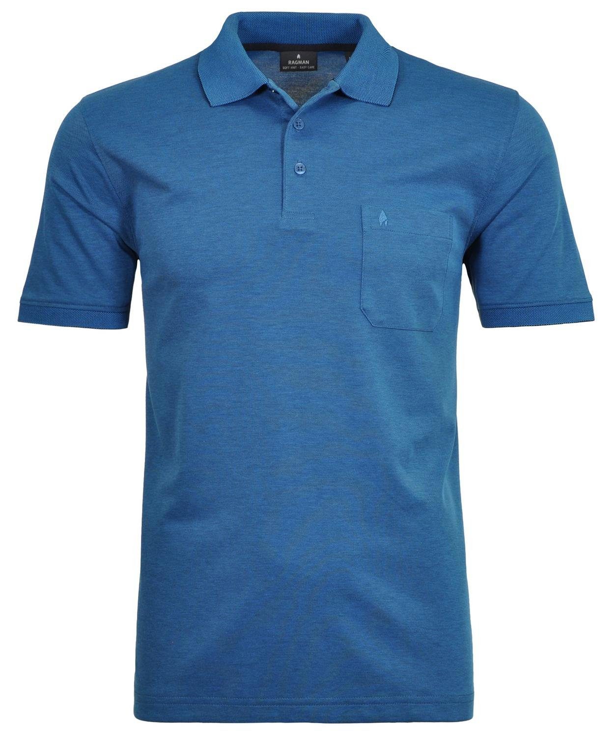 Polo sleeve RAGMAN button short T-Shirt