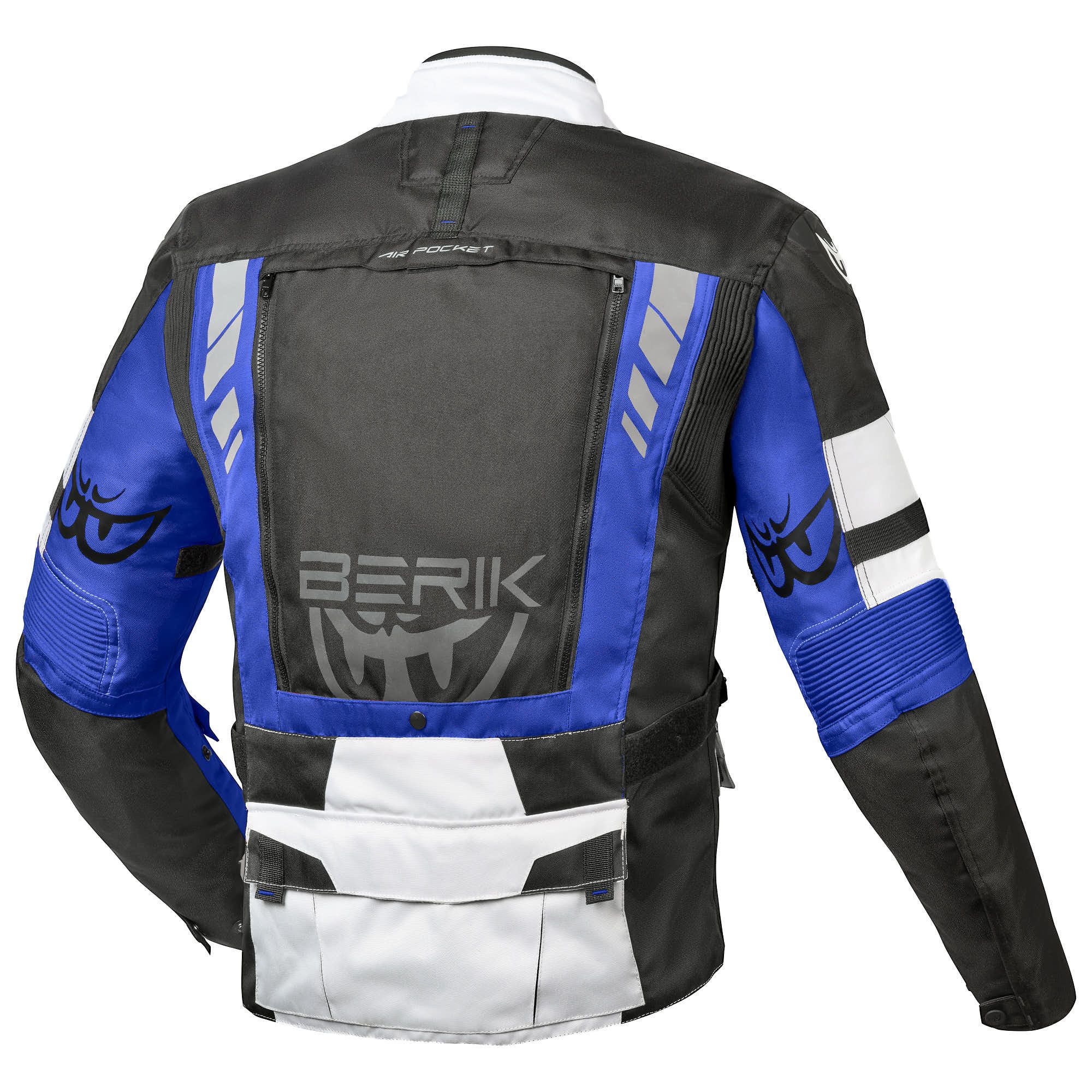 Berik Motorradjacke Ferpho wasserdichte Motorrad Textiljacke Verbindungsreißverschluss,Ellenbogenprotektoren enthalten,herausn
