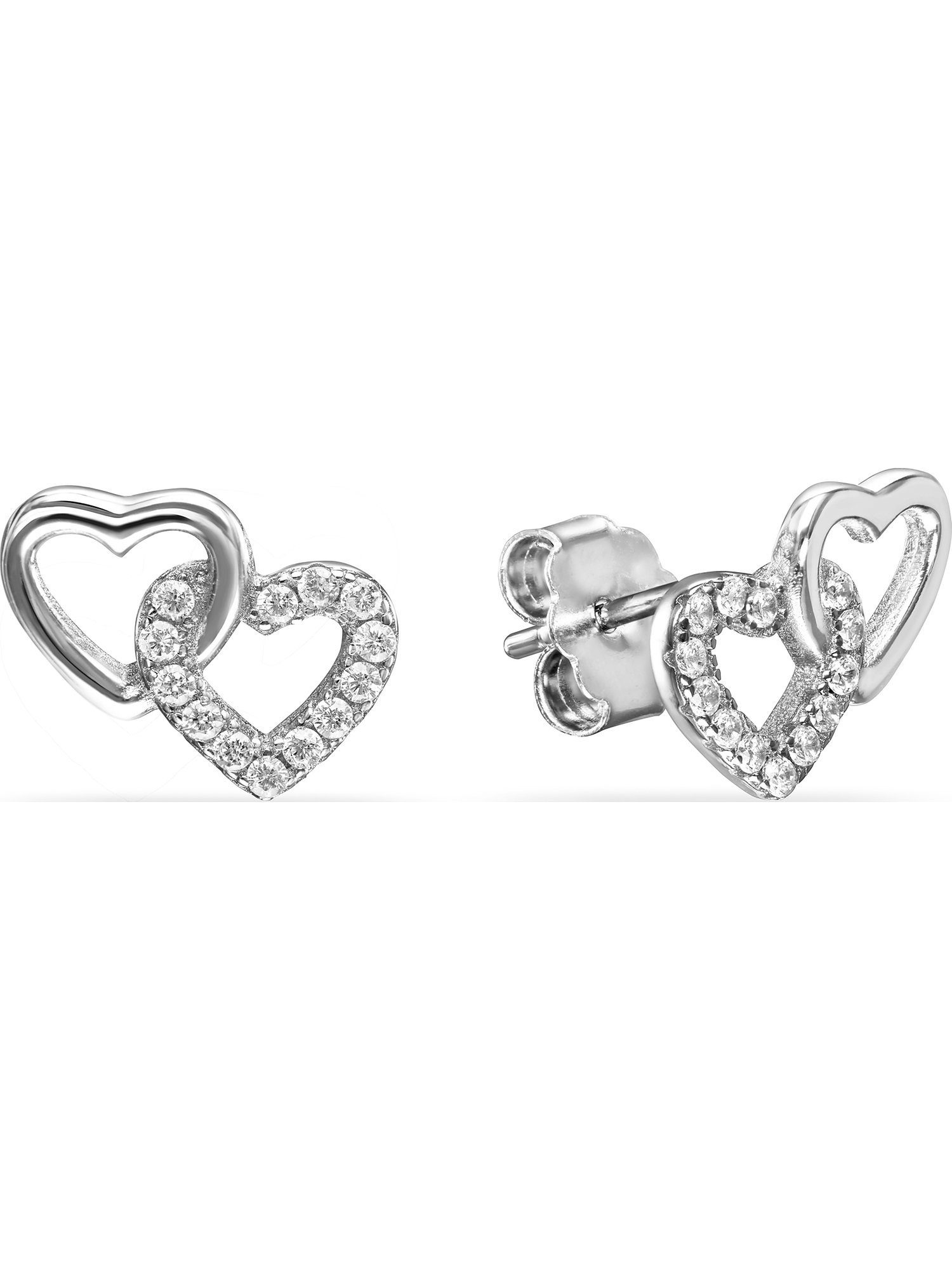 FAVS Paar Ohrstecker FAVS Damen-Ohrstecker 925er Silber 28 Zirkonia