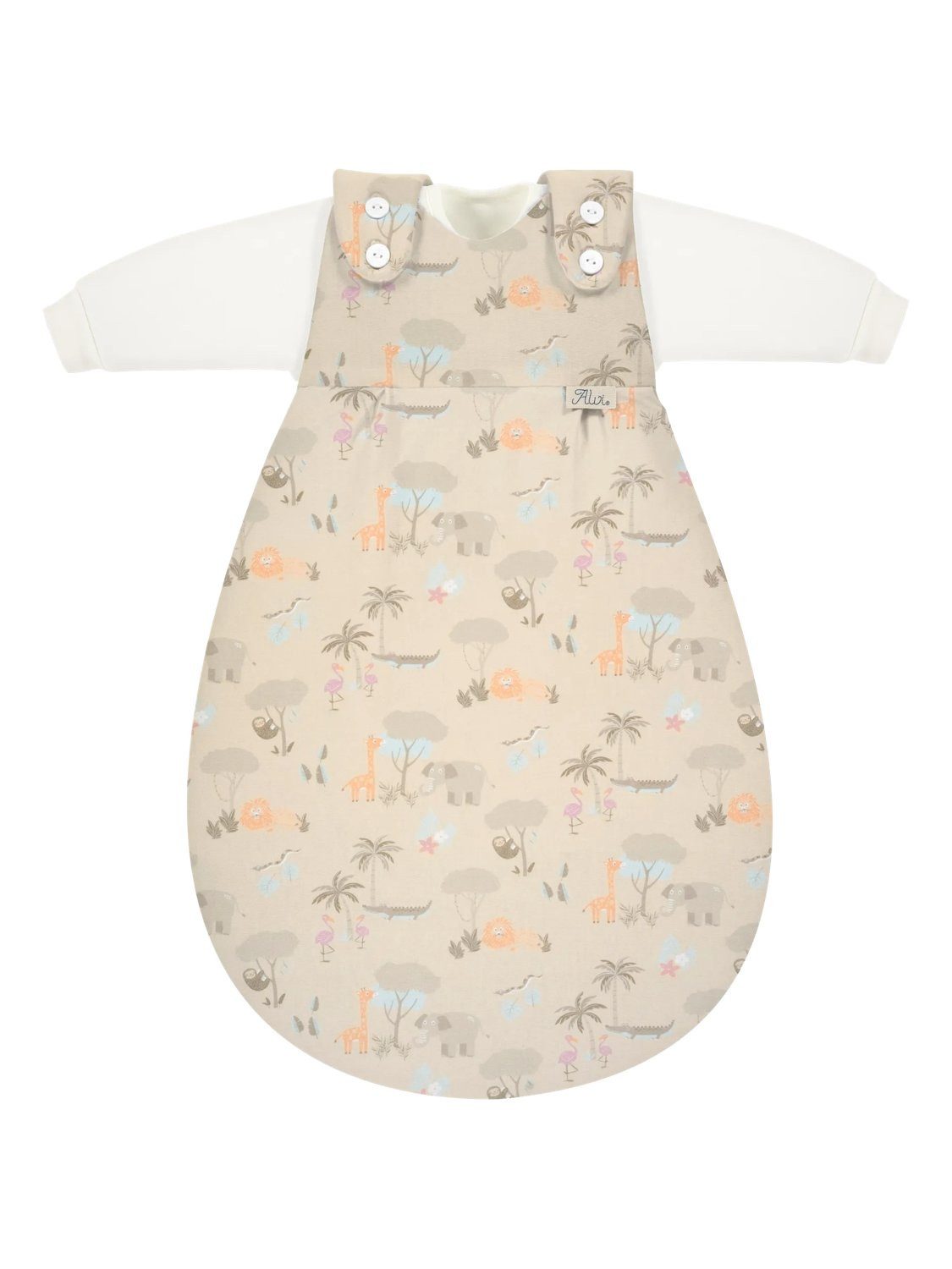 Alvi® Babyschlafsack Baby-Mäxchen 3-teilig Baumwolle (3 tlg., 1x Außensack, 2x Innensack), TOG Wert: 2.5