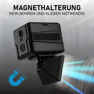 LUVISION LV-G-2026 Überwachungskamera (Innenbereich, 4G / LTE Mini Pocket Kamera für Mobilfunk SIM Karte PIR Sensor, Auto Parküberwachung Stall Überwachung Cloud unsichtbare Nachtsicht)