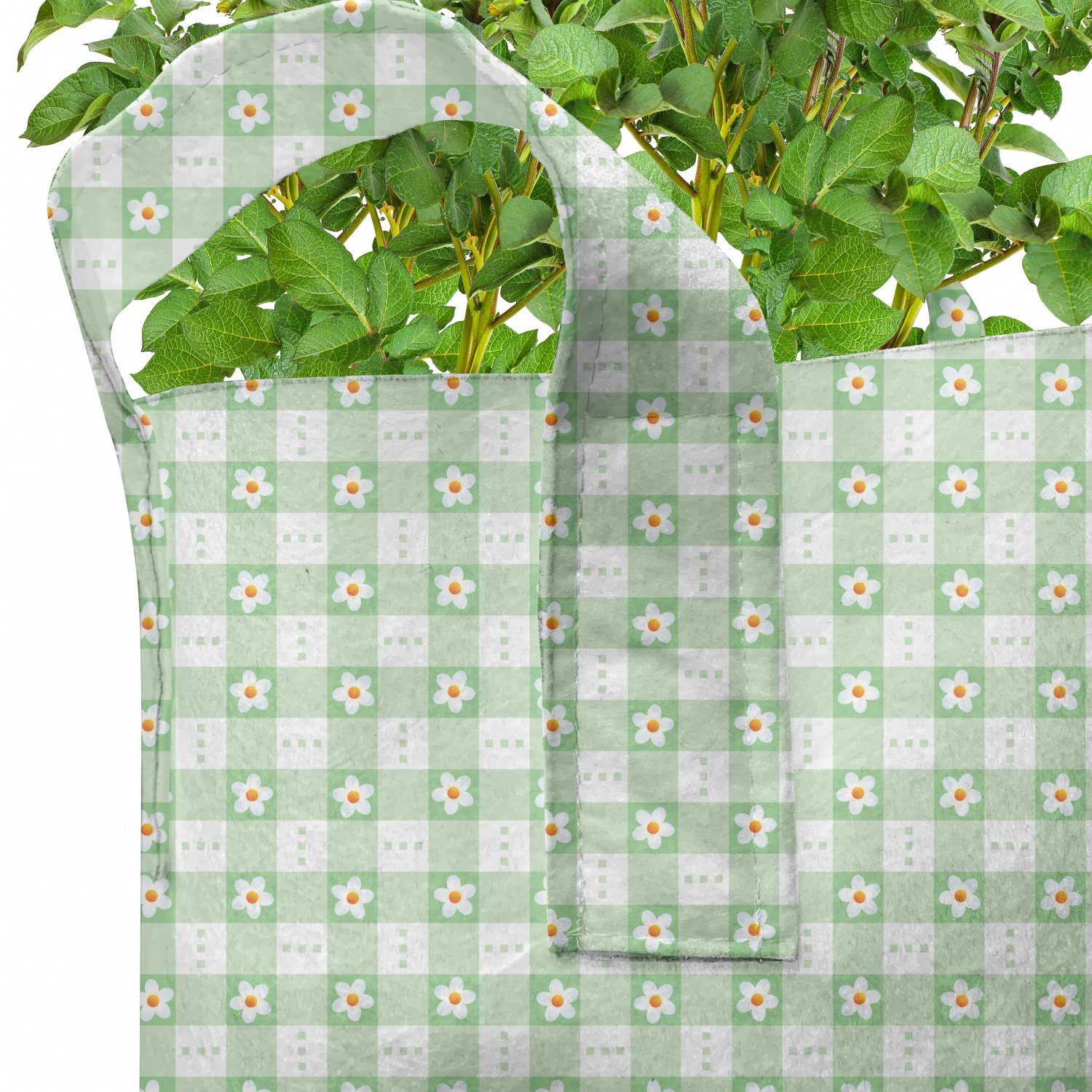 Griffen für hochleistungsfähig Daisy Pflanzkübel Abakuhaus Pflanzen, Minzgrün mit Stofftöpfe Blütenblätter