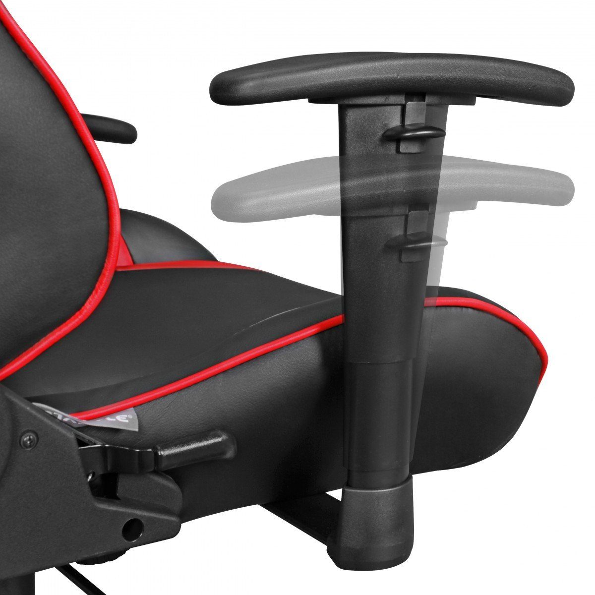 Schwarz/Rot, SCORE furnicato in in Leder-Optik Kunstleder Bürostuhl aus Schreibtisch-Stuhl Gaming Chair -