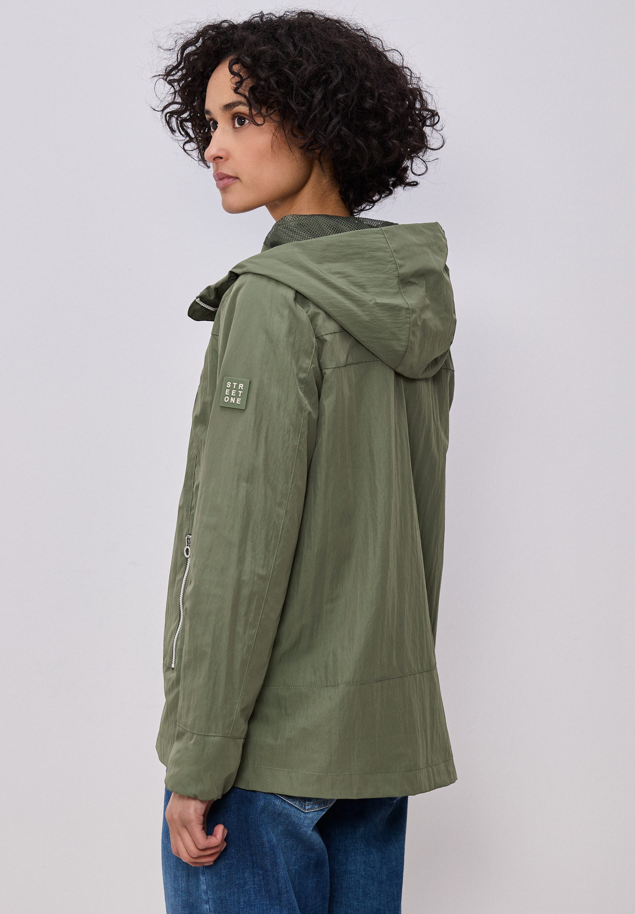 STREET ONE Windbreaker mit Kapuze mit Tunnelzugband