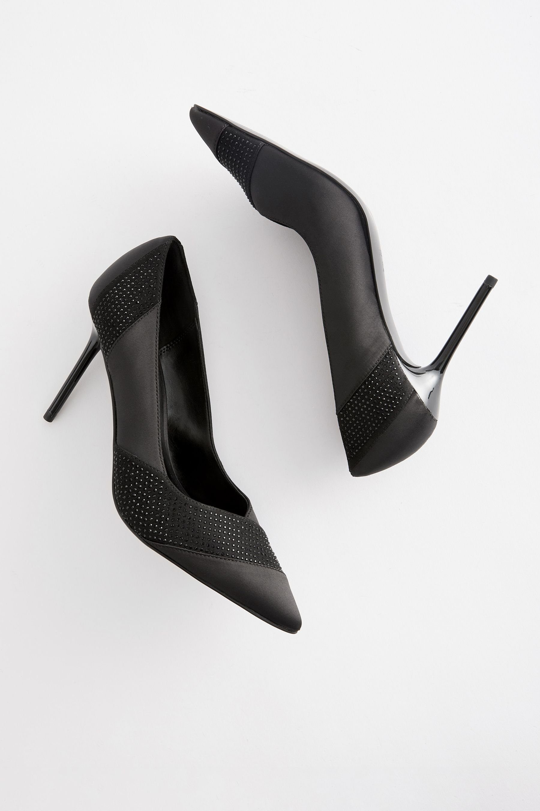 Next (1-tlg) Slingback-Schuhe Black Comfort Pailletten Forever mit Slingpumps