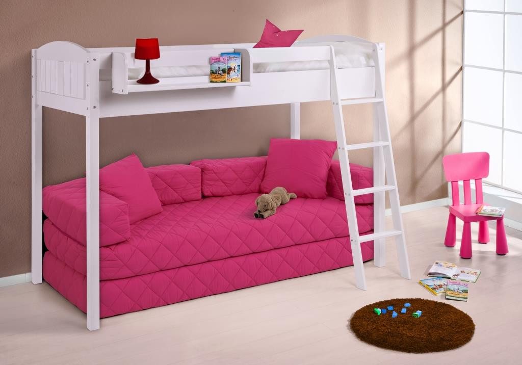 Lilokids Hochbett Etagenbett NELE 4210 - 150 cm Kinderbett Spielbett Landhaus LILOKIDS