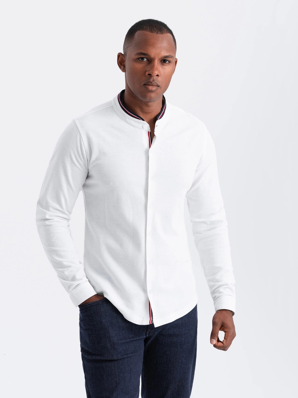 OMBRE Langarmhemd Herrenhemd SLIM FIT aus günstig online kaufen