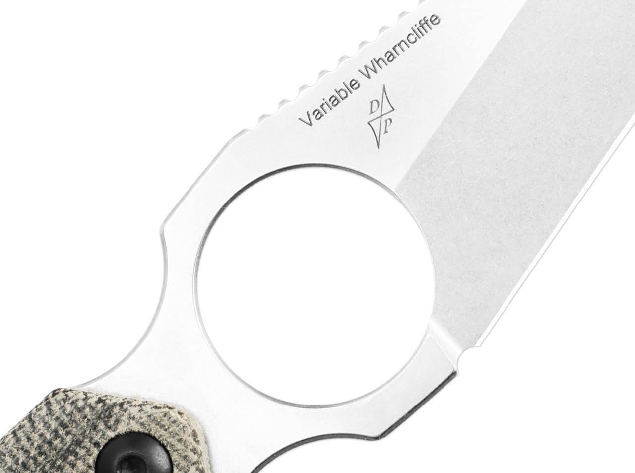 Micarta Neckknife Kizer Variable D2 mit Kizer Scheide Wharncliffe Universalmesser Green