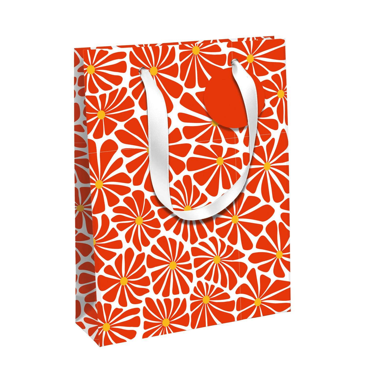 CLAIREFONTAINE Geschenkpapier 6x Sunny Flowers Tasche 26,5x14x33 202121-2C, Tasche