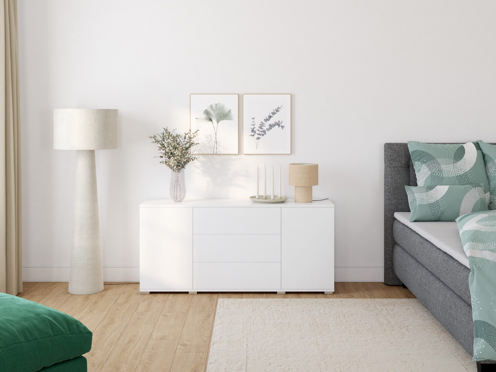 LeGer Home by Lena Gercke Stehlampe Lienne, ohne Leuchtmittel, Textilleucht günstig online kaufen