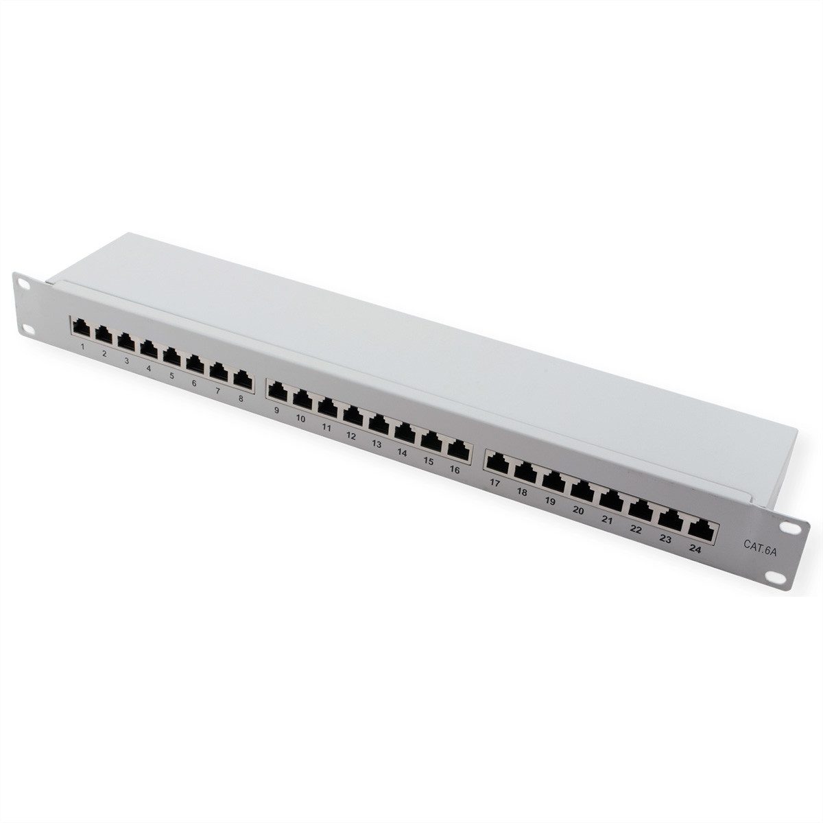 Kat.6A (Class EA) 19"-Patchpanel, 24 P, geschirmt Netzwerk-Panel