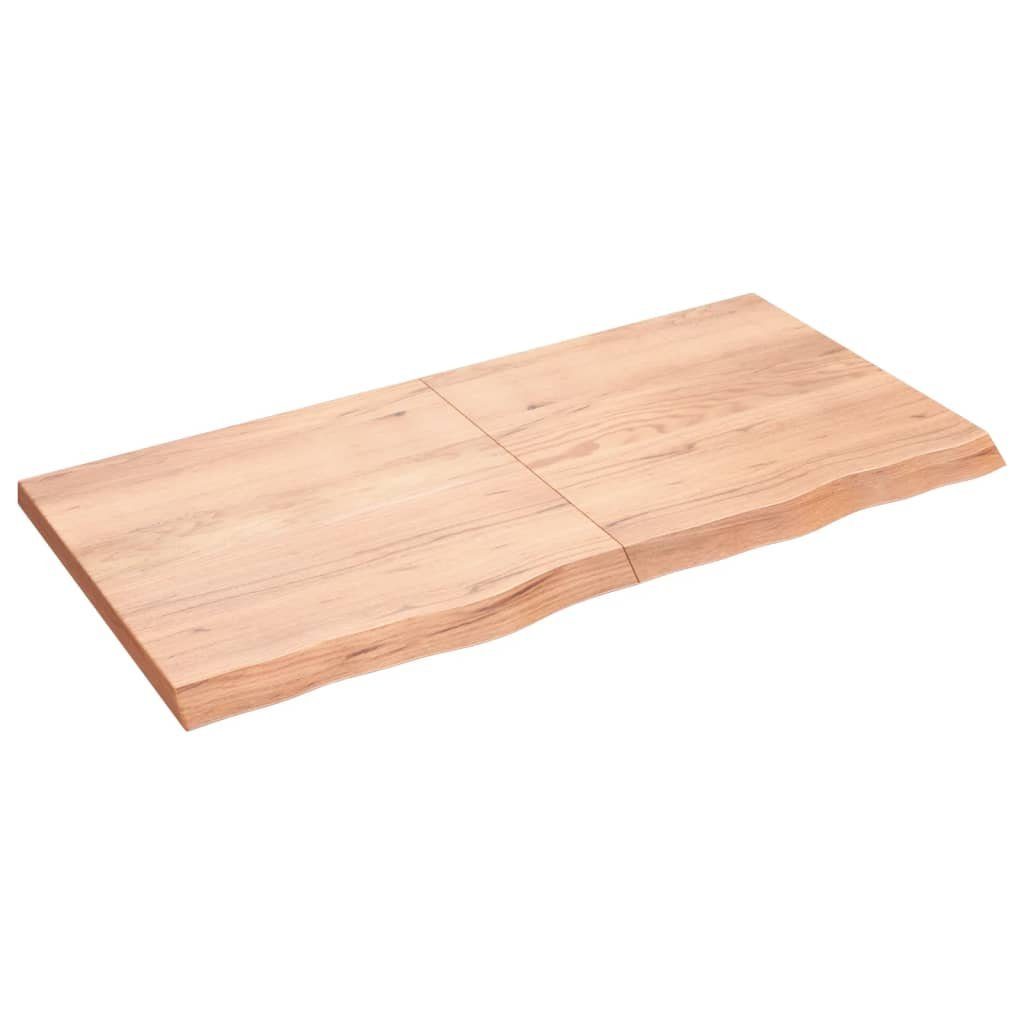 vidaXL Waschtisch 120 x 60 x 4 cm Waschtischplatte Hellbraun 120x60x4 cm Massivholz Beha