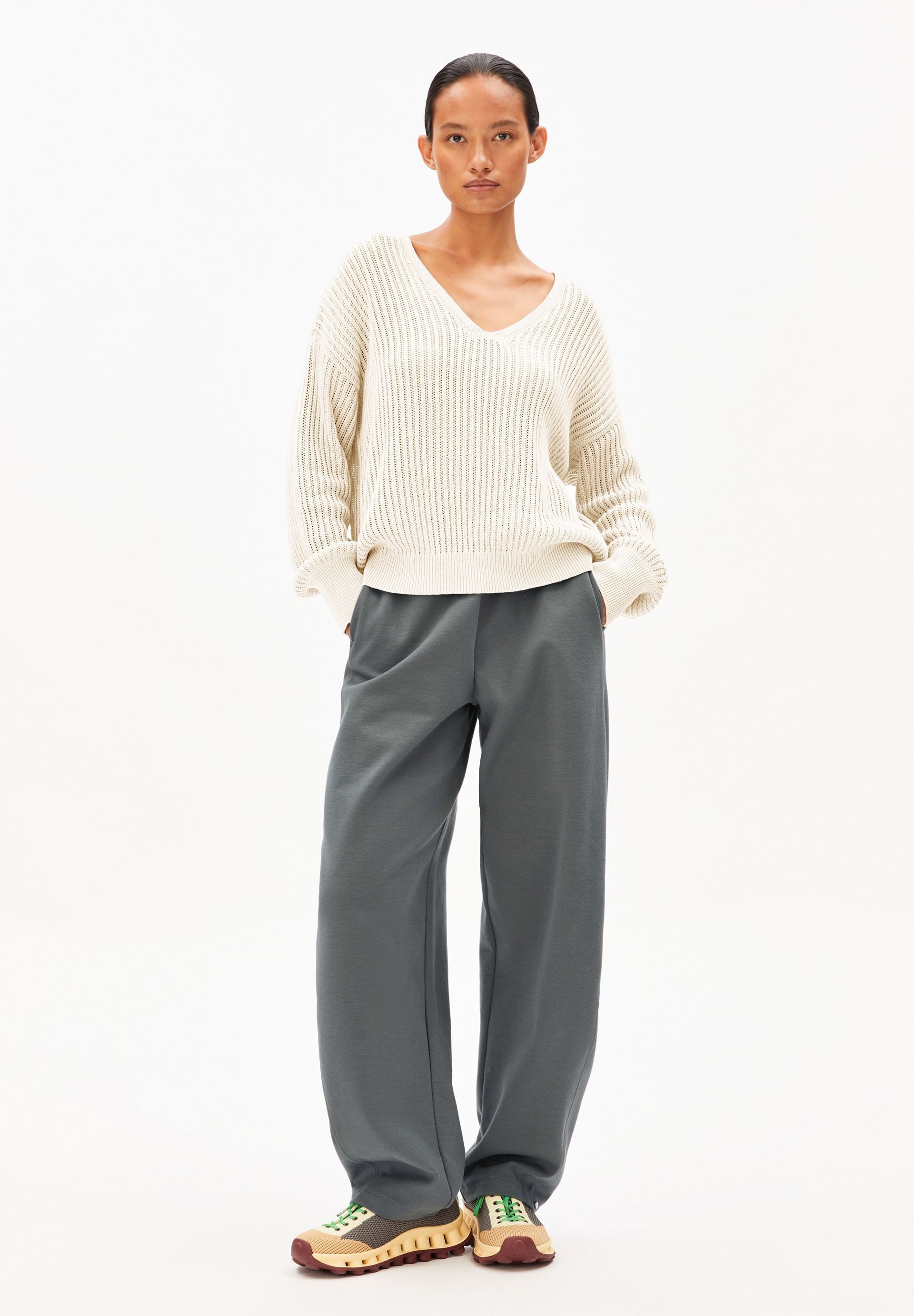 Armedangels Strickpullover LINEN BLEND Pullover aus Leinen-Mix Loose Fit