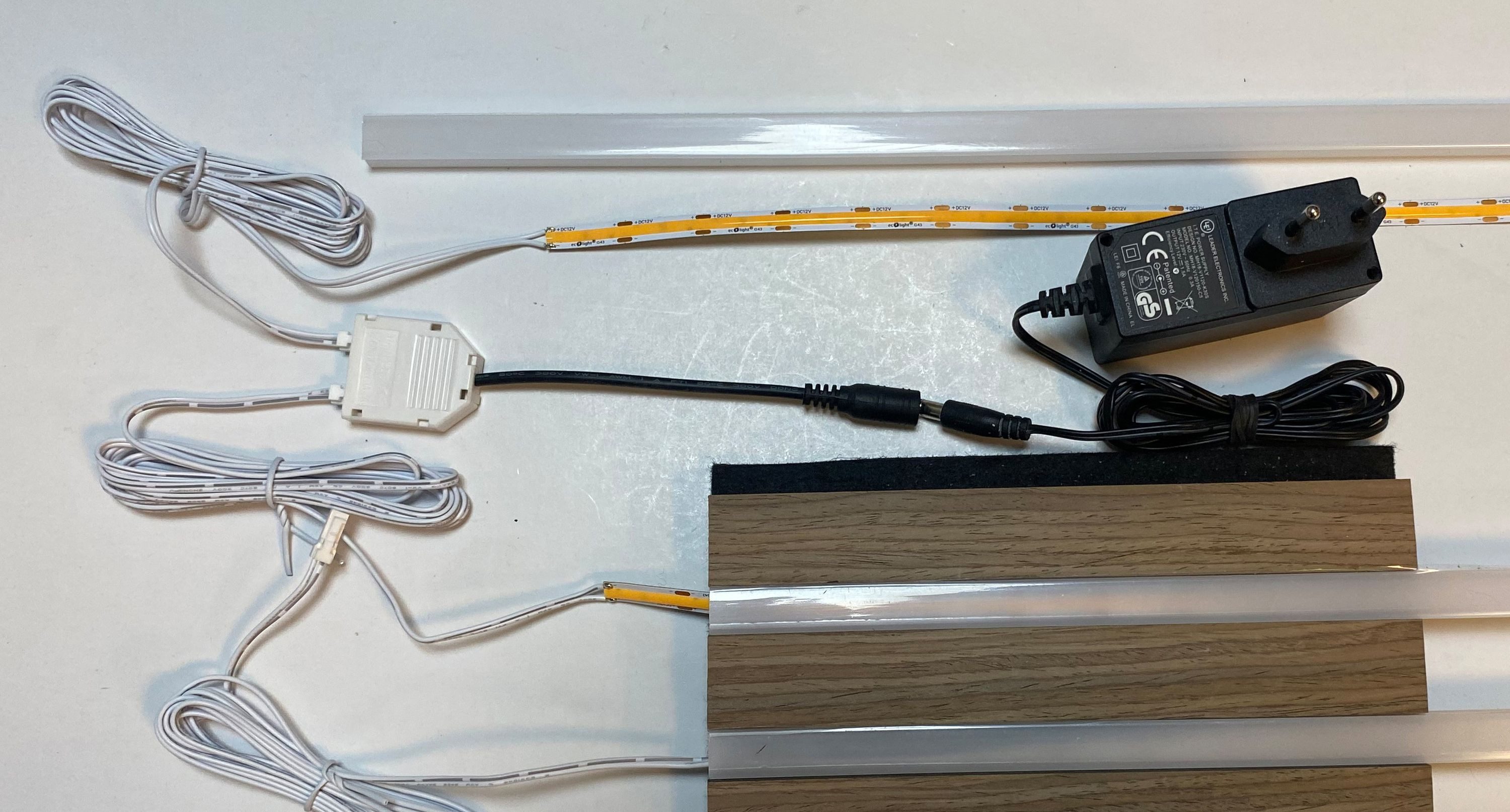 XENON LED Dekolicht 3529 LED Leuchte Akustik Paneel 4x50cm Netzteil Warm We günstig online kaufen