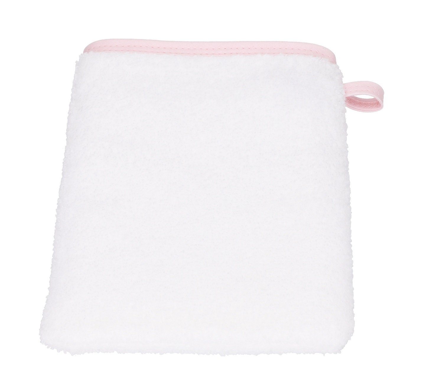 Baumwolle Kapuzenhandtuch weiß-rosé Betz Lätzchen 1 100% 1 Waschhandschuh, 3tlg VÖGELCHEN Kinderbadetuch Babyset 1