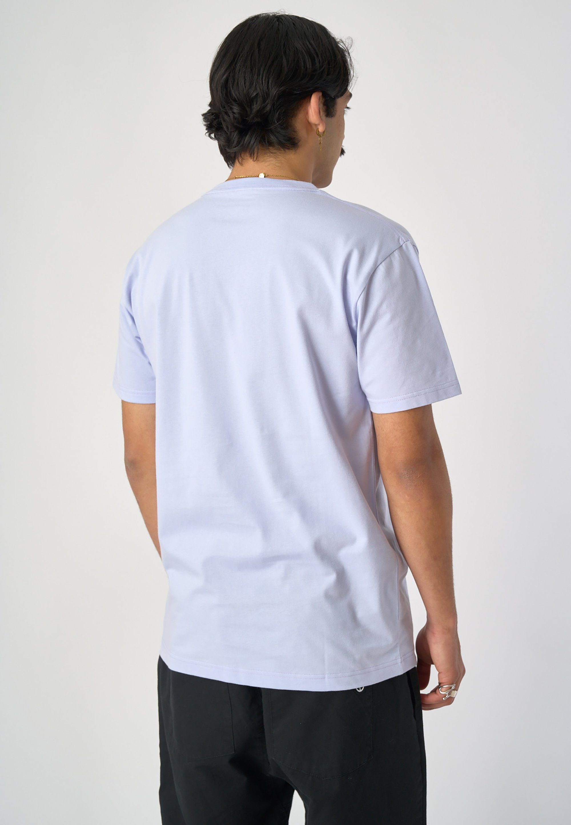 Schnitt Cleptomanicx hellblau T-Shirt mit lockerem Services
