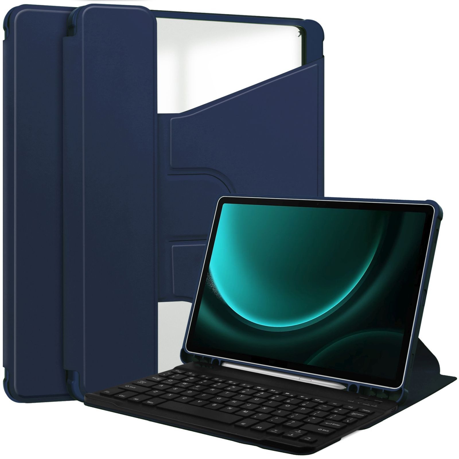 Lobwerk Tablet-Hülle Schutzhülle für Samsung Tab S9+ Plus 2023 SM-X810 SM-X816B SM-X818U 12, Aufstellfunktion, Sturzdämpfung
