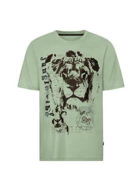 Trigema T-Shirt TRIGEMA T-Shirt mit großem Löwen-Print (1-tlg)