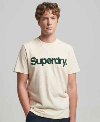 Superdry T-Shirt CORE LOGO CLASSIC T SHIRT Oatmeal White