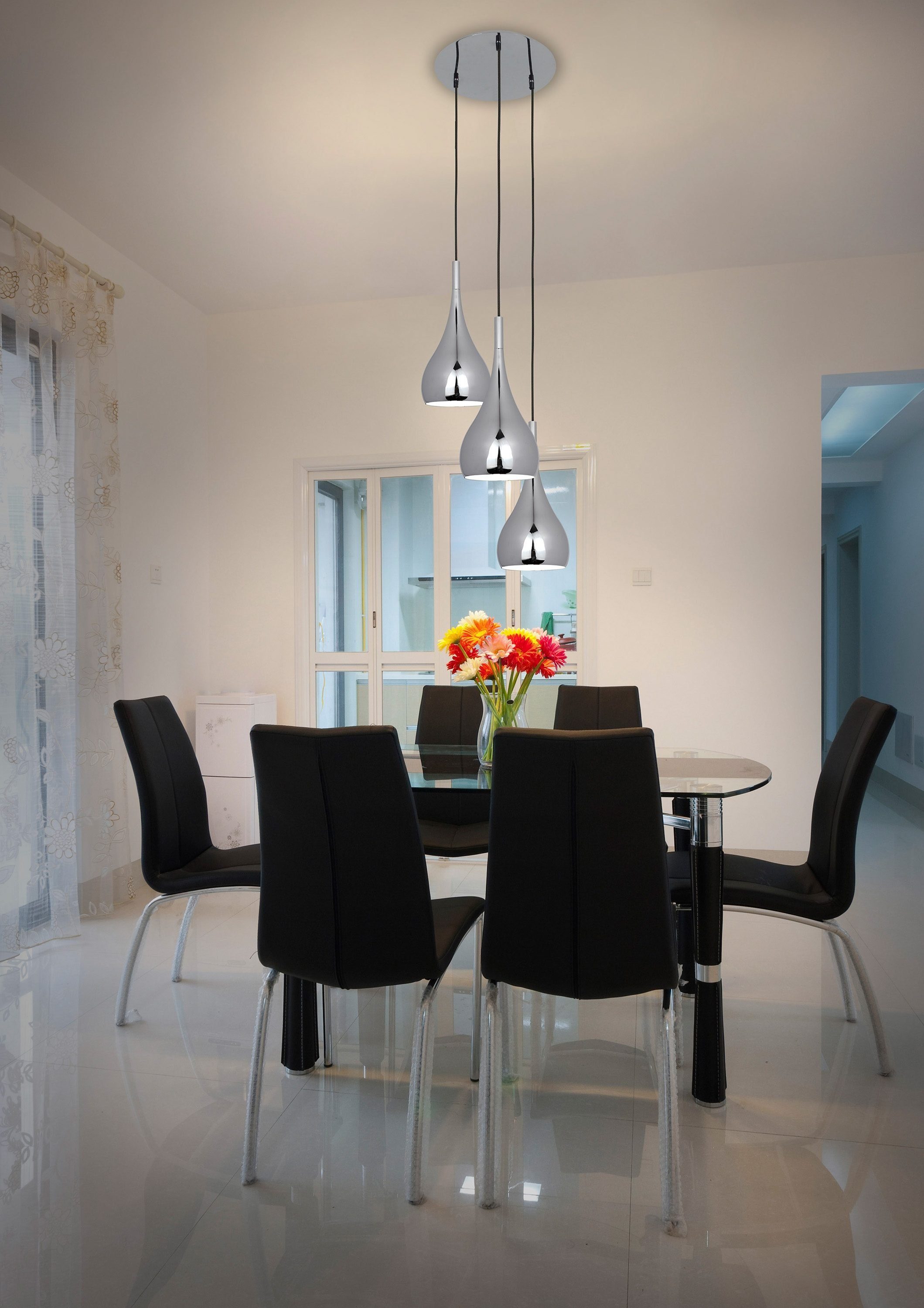 näve Pendelleuchte Retro, ohne Leuchtmittel, 3-flammig Hängeleuchte, Pendel günstig online kaufen