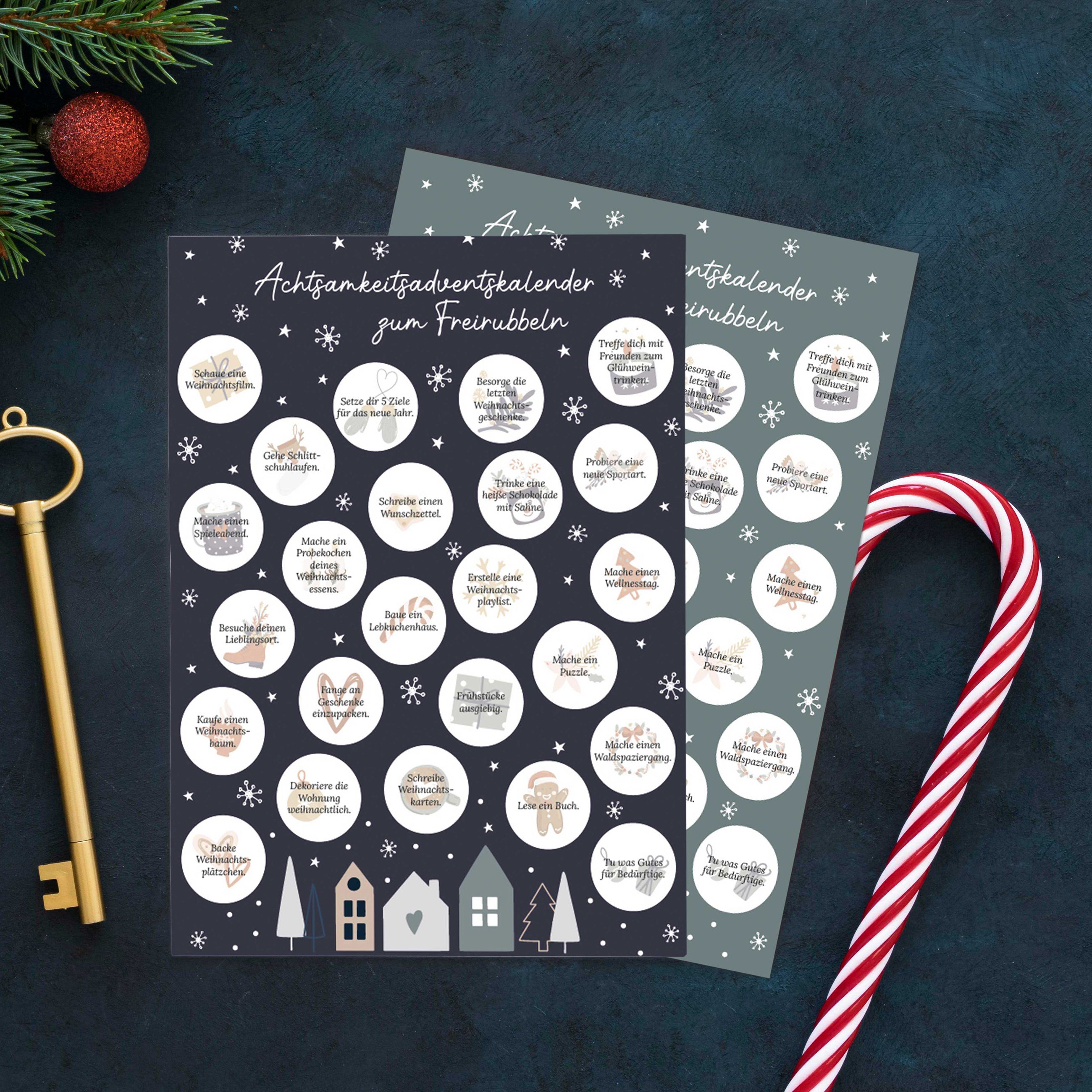 PAPIERDRACHEN Календари Календари zum Freirubbeln