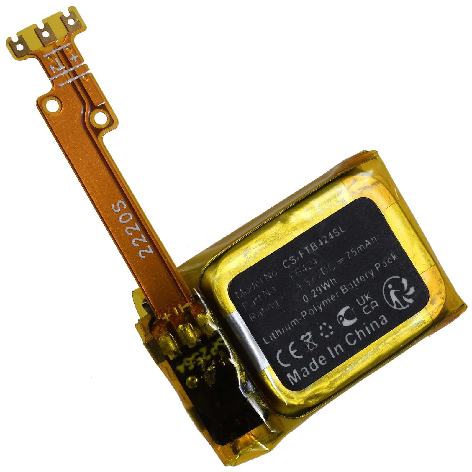 Powery Akku Fitbit Typ FB424 Akku 75 mAh (3.87 V)