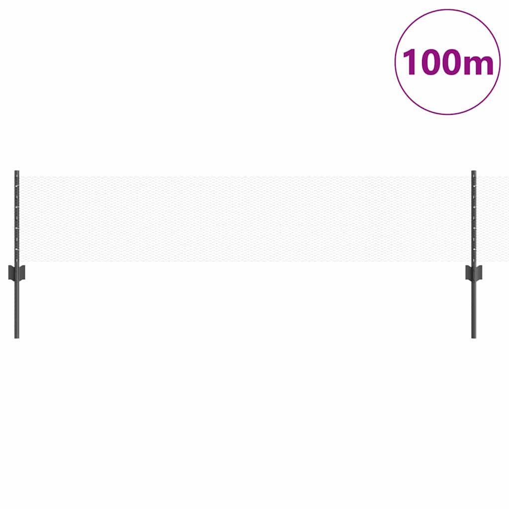 vidaXL Gartenzaun Zaun mit Pfosten Grau günstig online kaufen