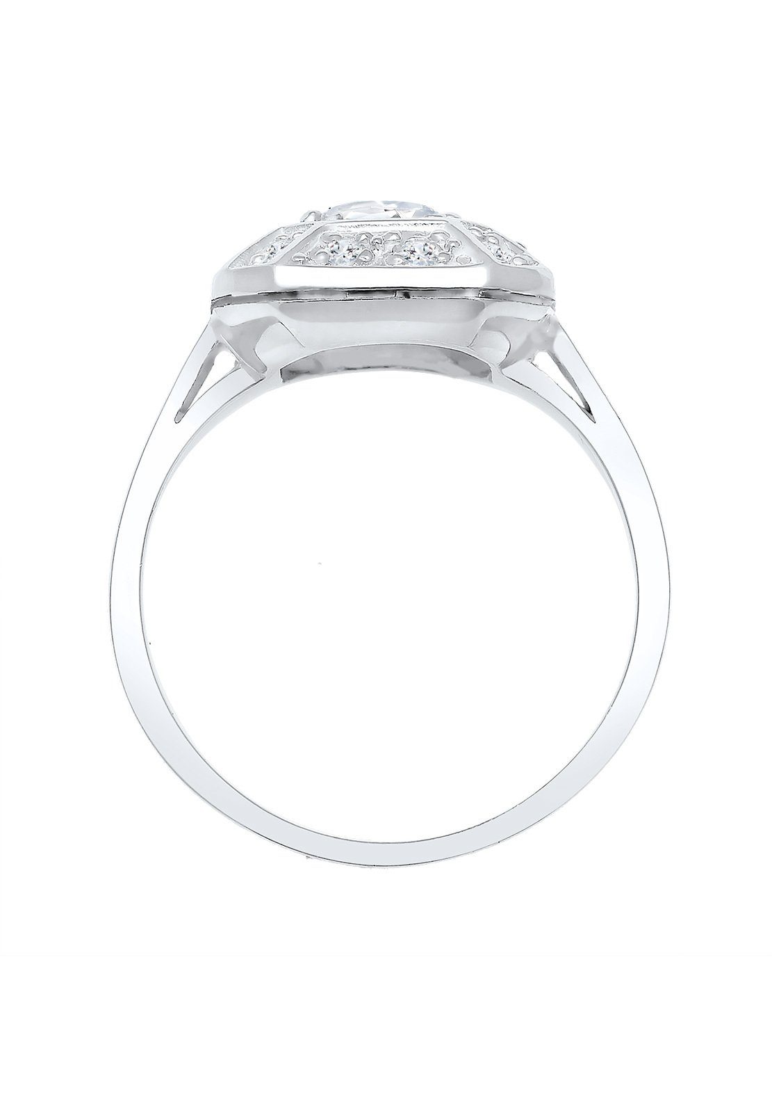 Elli Premium Verlobungsring Verlobungsring Glamour Funkelnd Topas 925 Silber