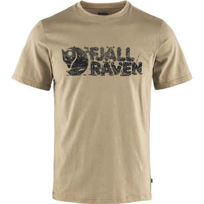 Fjällräven Funktionsshirt FJÄLLRÄVEN Lush Logo T-Shirt M Beige