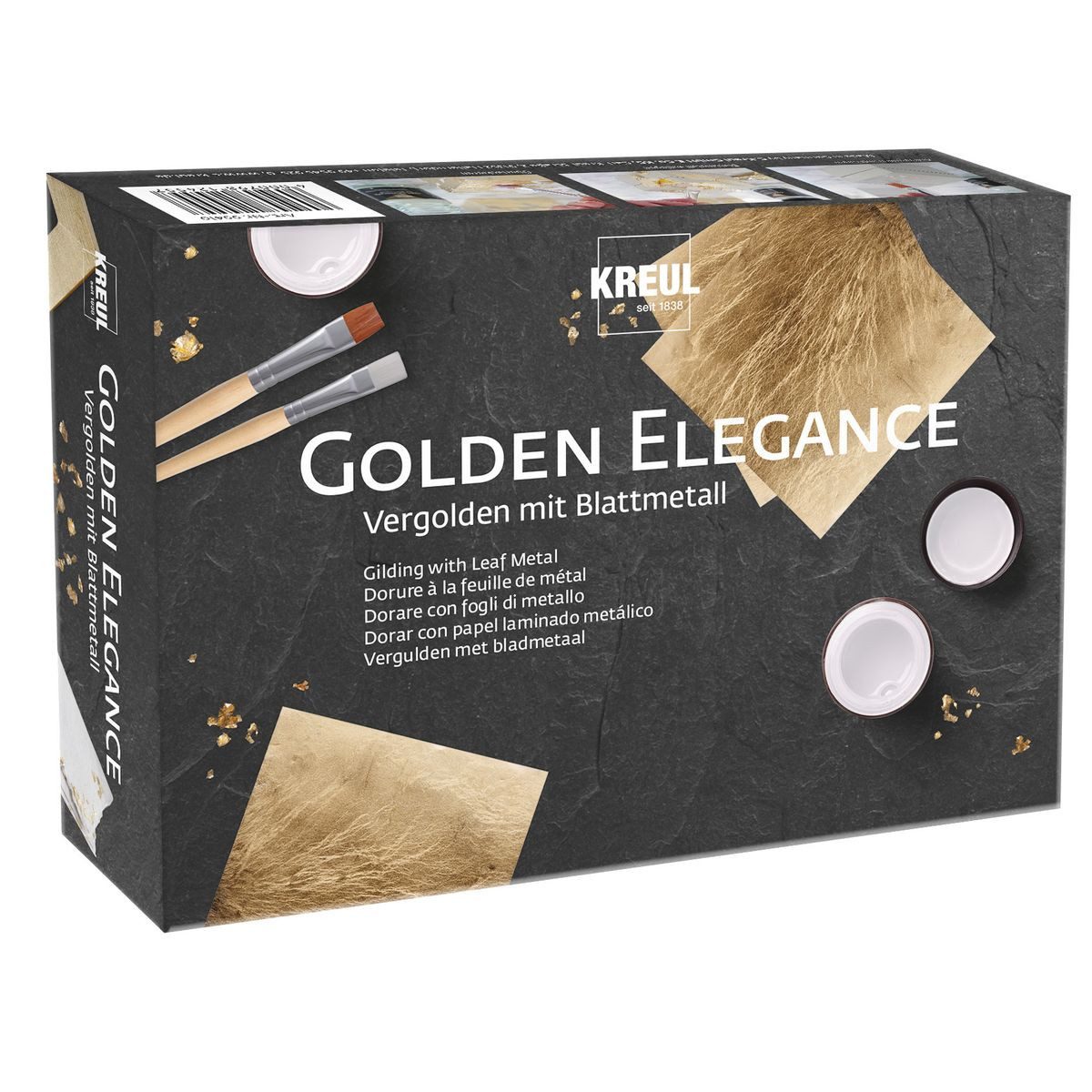 C. KREUL Blattmetall KREUL Vergolden mit Blattmetall Golden Elegance 10 Teile