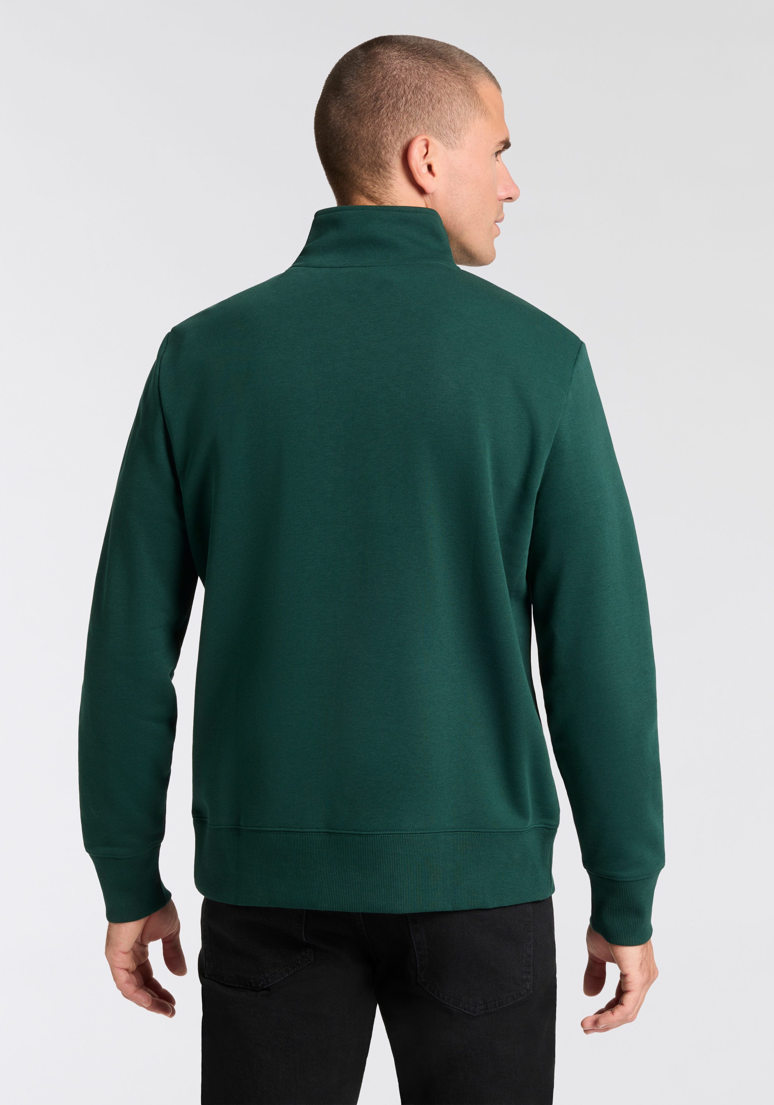 Gant Sweatshirt Stehkragen mit Reißverschluss günstig online kaufen