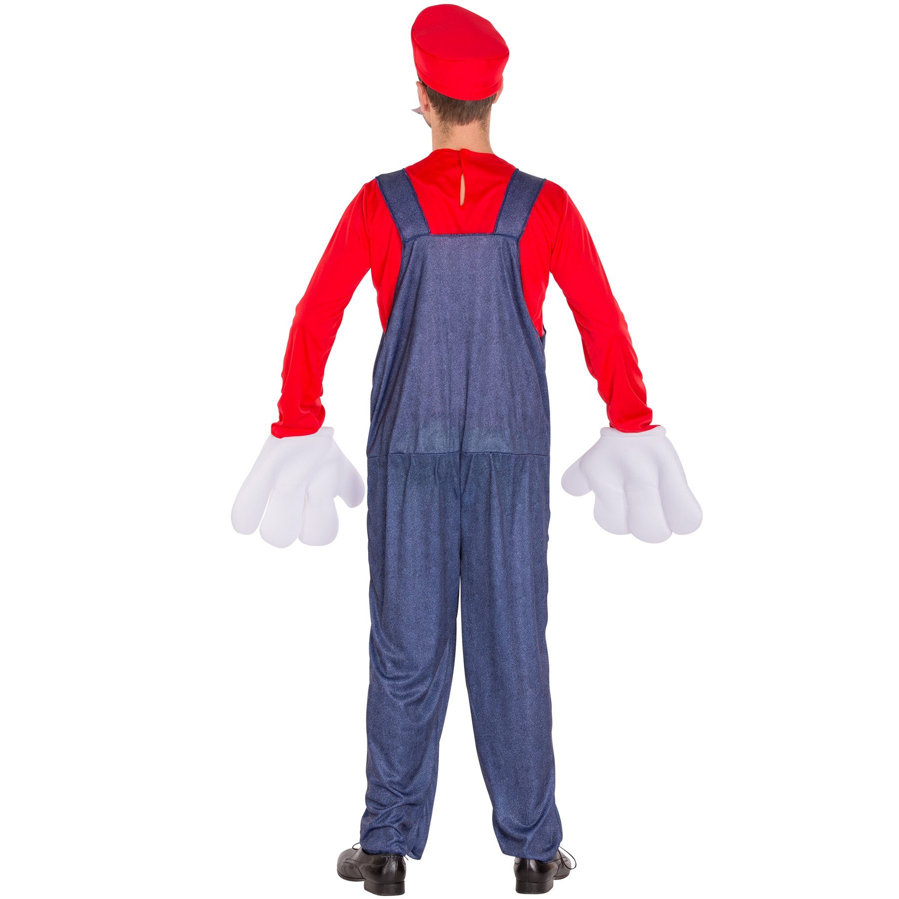 dressforfun Kostüm Herrenkostüm super Klempner Mario, Latzhose in Jeansopti günstig online kaufen