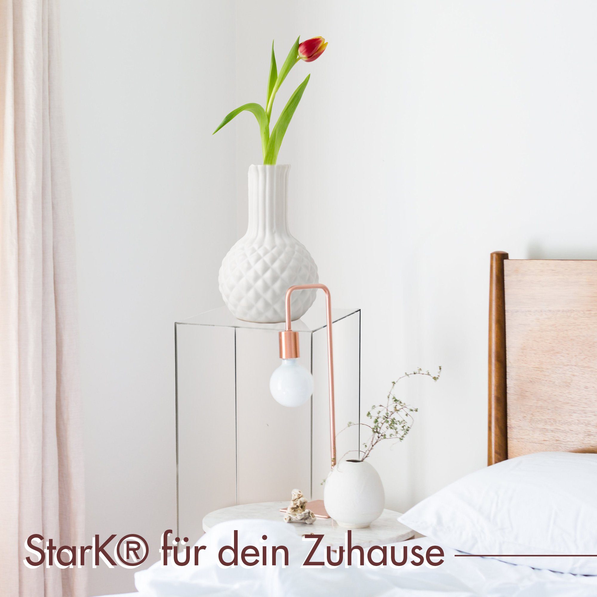 Blumenständer Dekosäule Arcylglas StarK Pflanzenständer -Premium Klare belastbar 30kg, bis Acrylglas