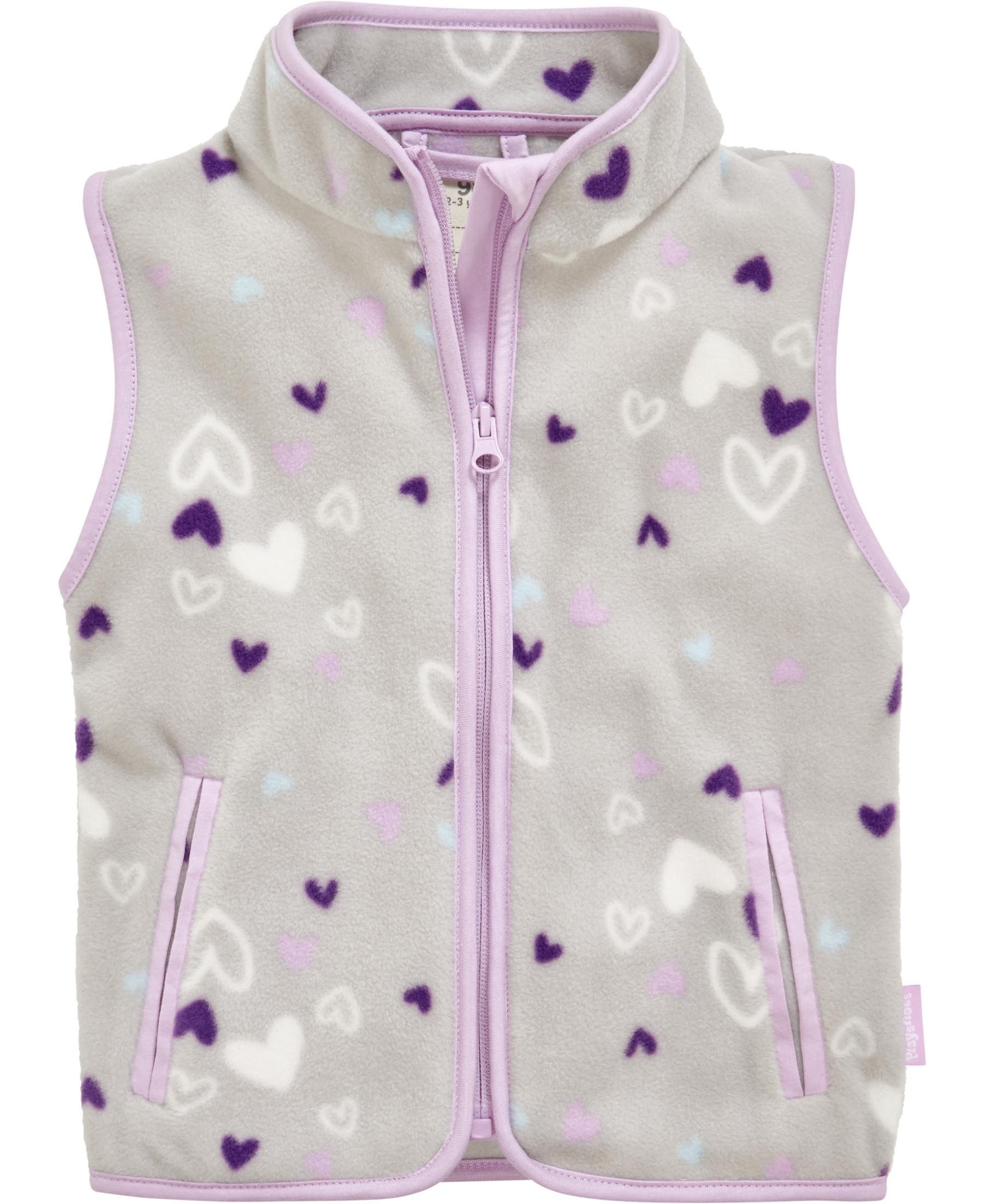 Playshoes Strickfleecejacke Fleece-Weste Herzchen