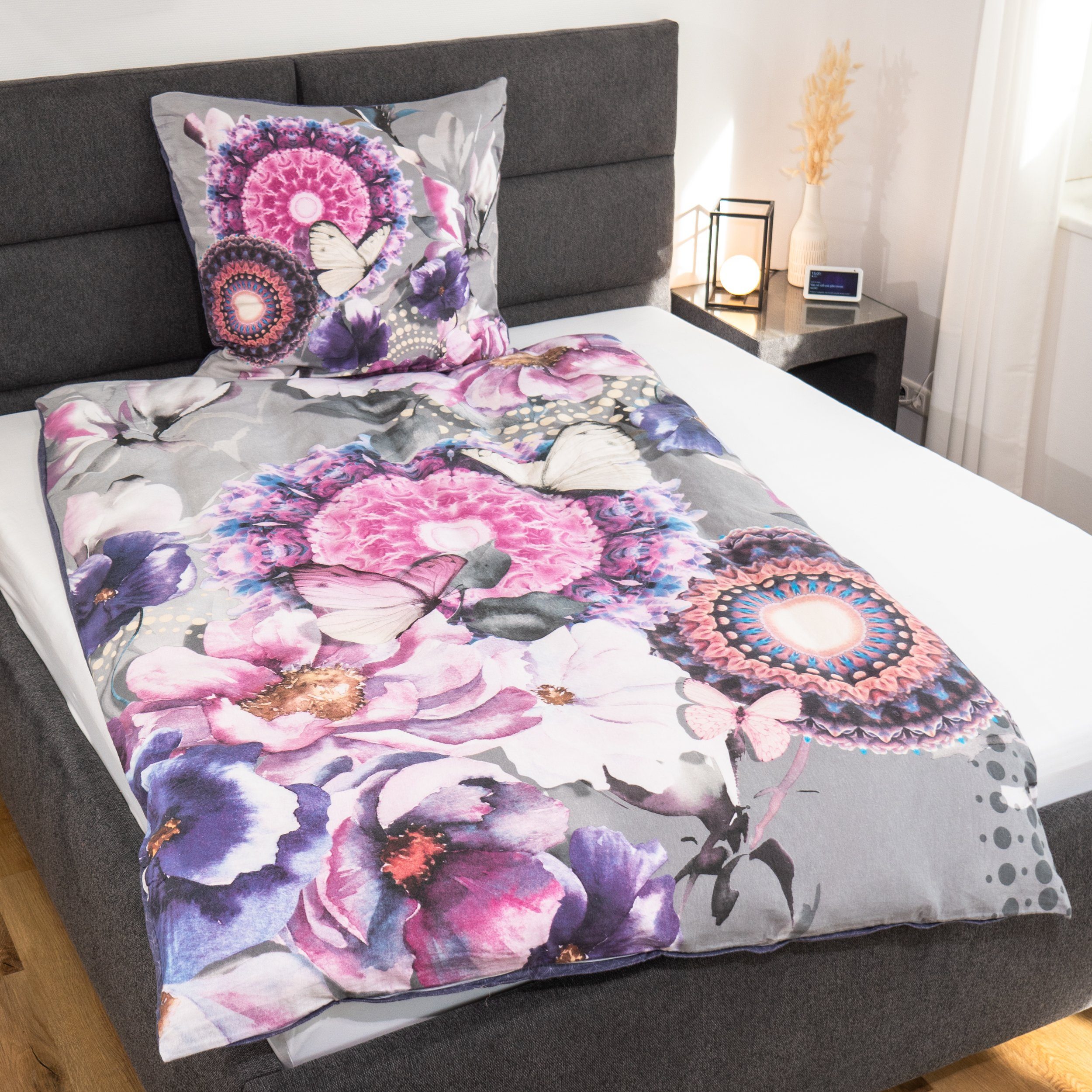 Traumschloss Bettwäsche Comfort Baumwolle, Flanell, 2 teilig, lila Mandalas günstig online kaufen
