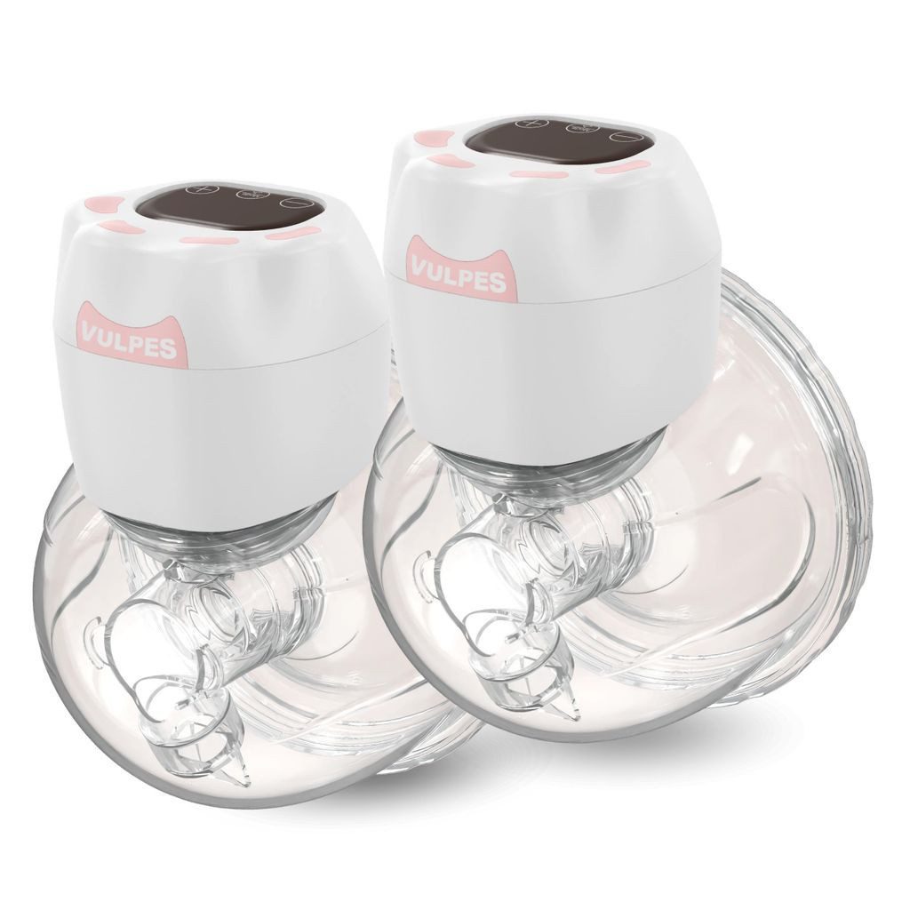 Vulpes Goods Elektrische Doppelmilchpumpe BabyCare Doppelpack, Set, 2 Milchpumpen, 2 Pumpen, handsfree, 9 Saugstärken