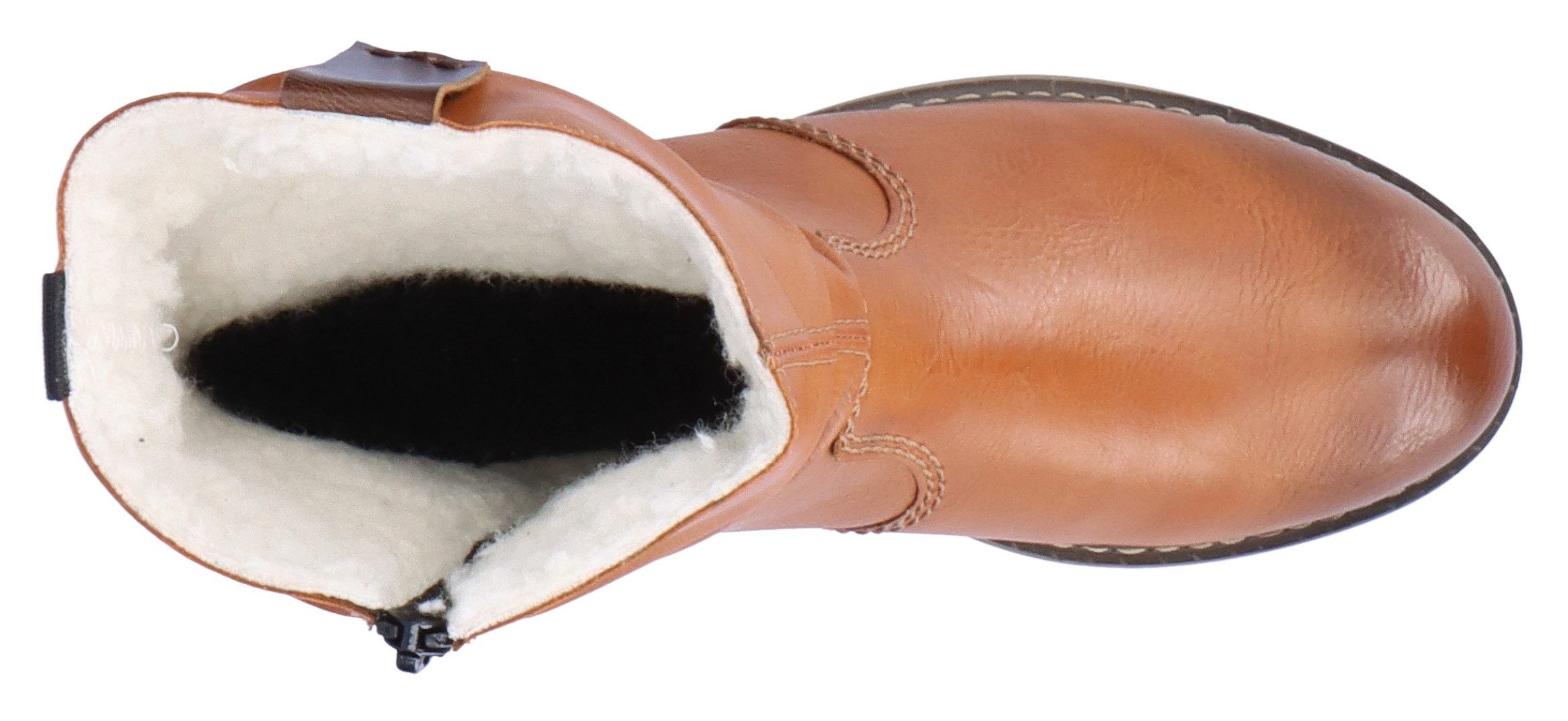 Rieker Winterboots, Winterstiefelette, Blockabsatz, Warmfutter, geraffter slouchy Schaft