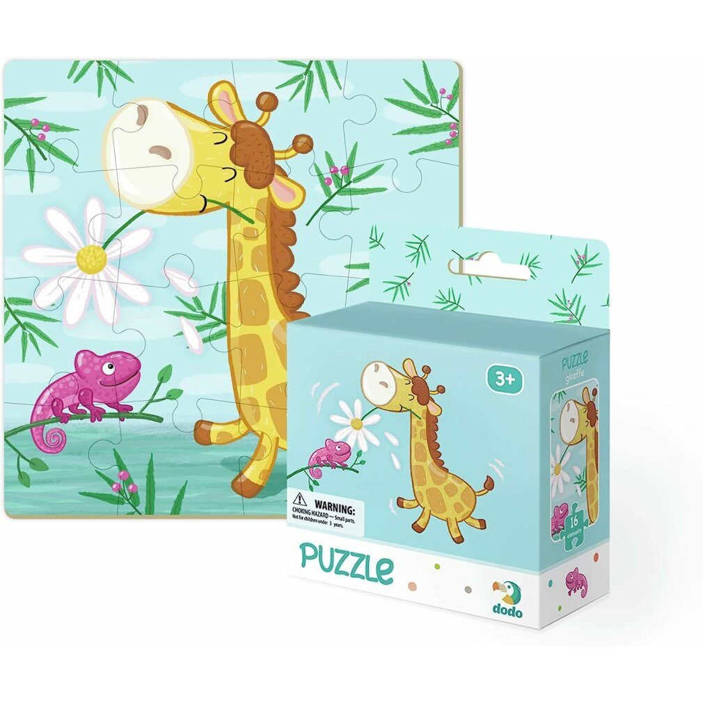 dodo Puzzle DODO Giraffe Puzzle 16 Teile, Puzzleteile