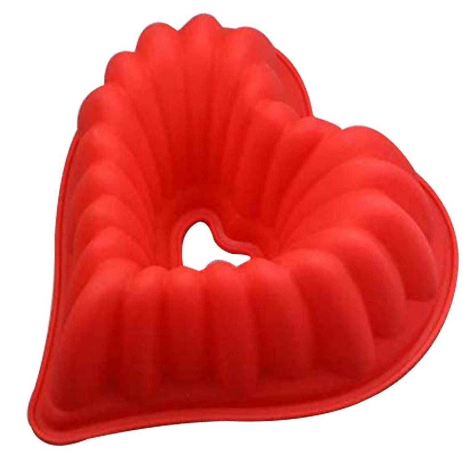 LuxusKollektion Herzkuchenform Silikonform 3D Herz, Backform Kuchen Mousse Pudding Eis, (1-tlg)