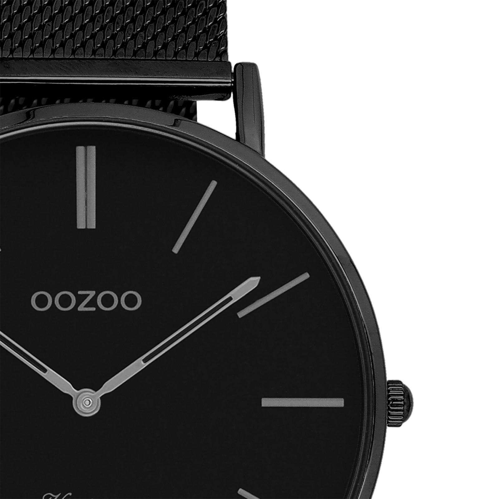 OOZOO Quarzuhr Oozoo Herren Armbanduhr Ultra Slim Quarz, (Analoguhr), Herren, Damenuhr rund, groß (ca. 44mm) Edelstahlarmband, Fashion-Style