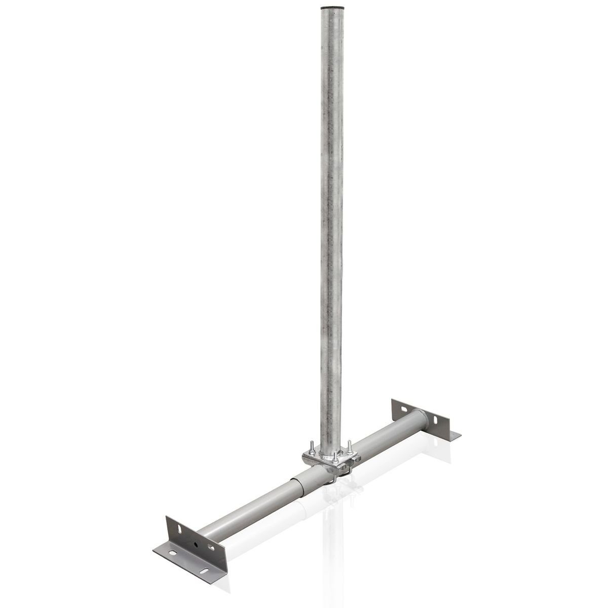 SAT-Halterung Dachsparrenhalter 1m Mast Stahl feuerverzinkt SAT Dach Sparrenhalter