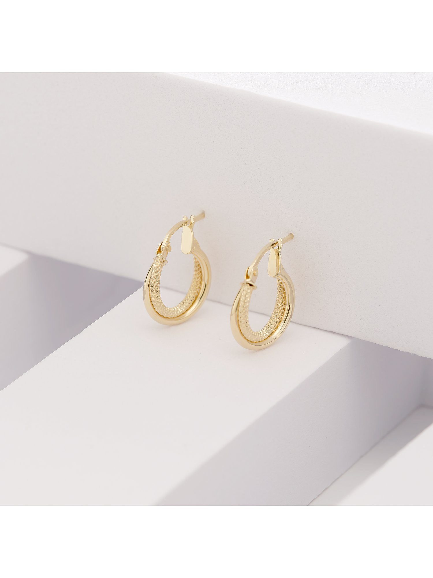 CHRIST Paar Creolen CHRIST Damen-Creolen 585er Gelbgold (Paar) günstig online kaufen