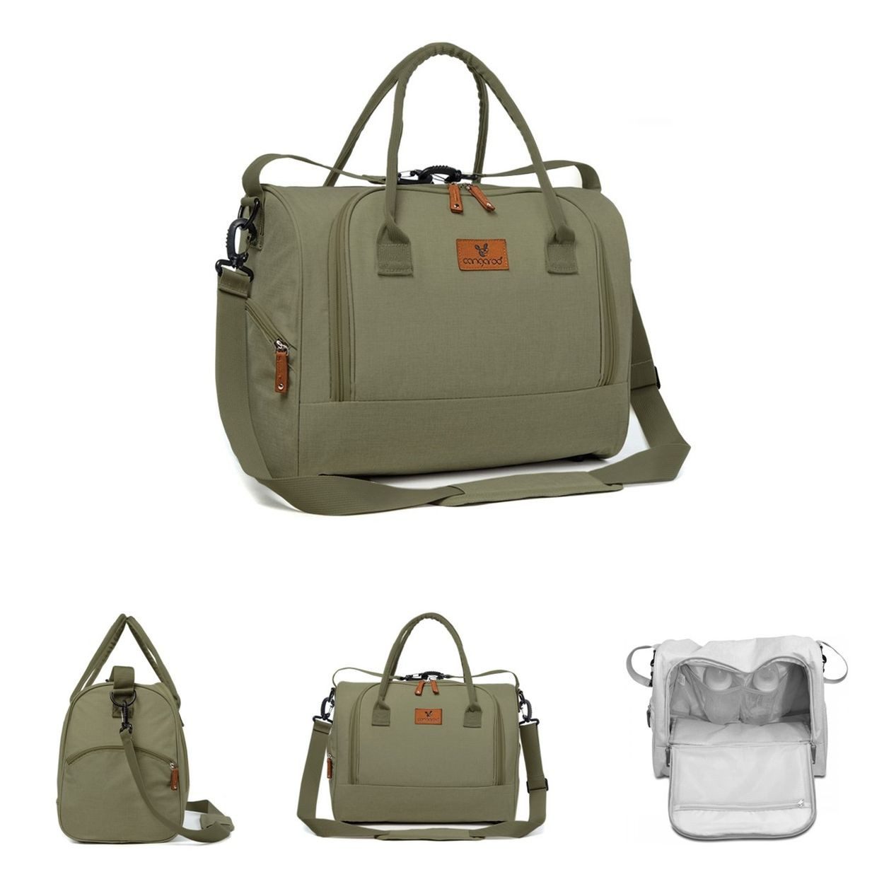 Cangaroo Wickeltasche Wickeltasche Jossie Tragegurt (1-tlg), Wickelunterlage, Reißverschluss, Gurt verstellbar
