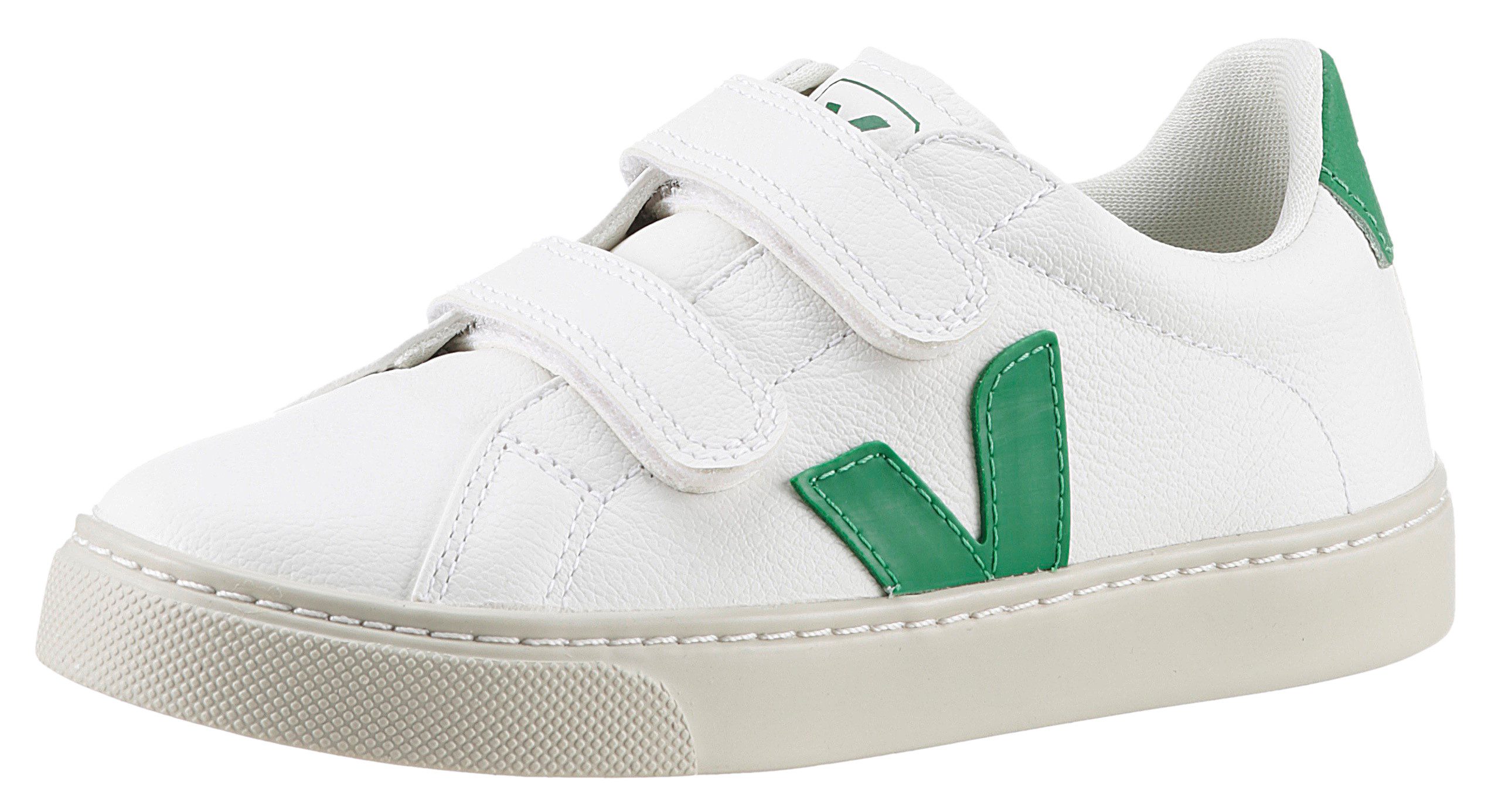 VEJA SMALL ESPLAR Sneaker Klettschuh, Court Sneaker, Retro Sneaker aus chromfreiem Leder