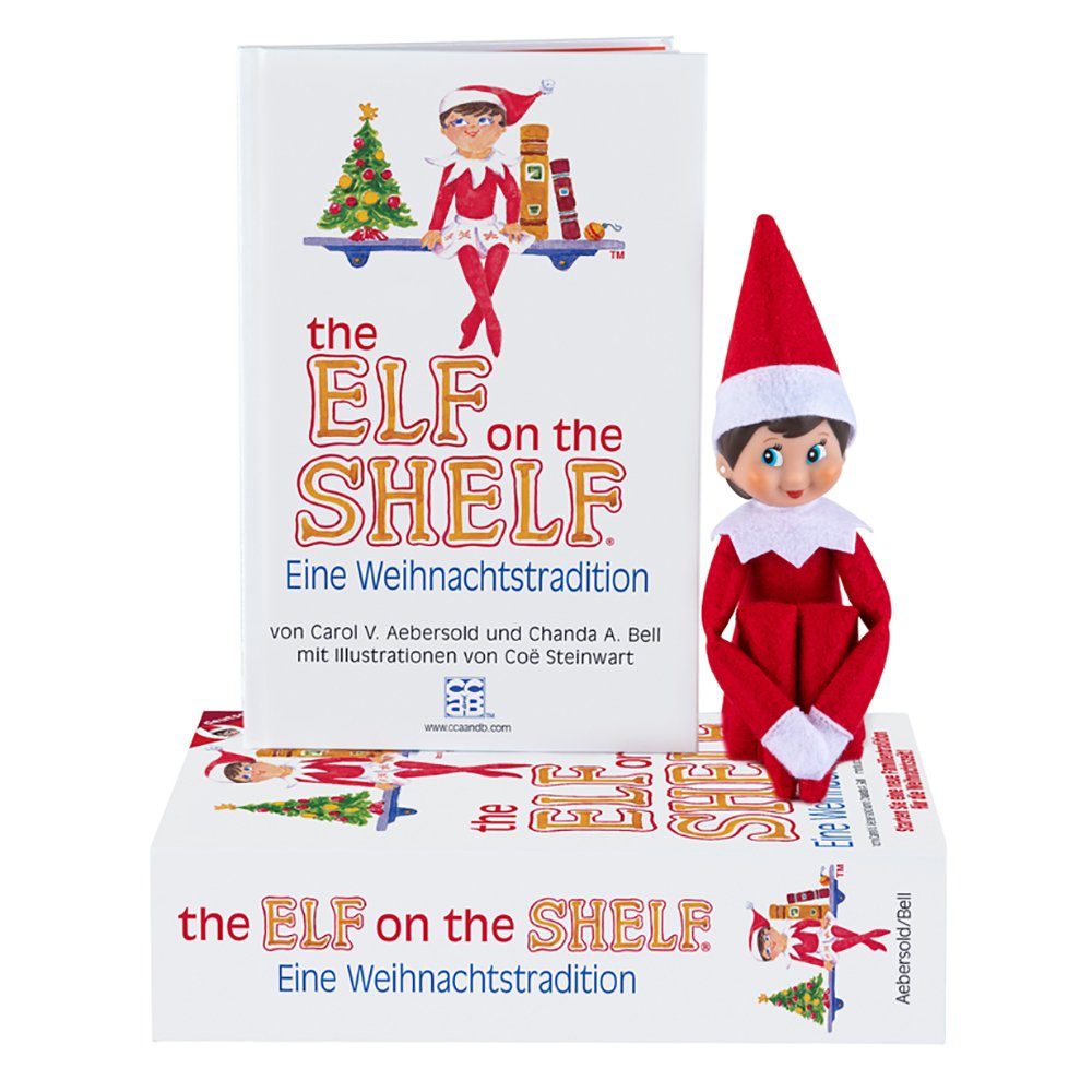 HCM KINZEL Elf on Shelf the Elf Set The Shelf® Mädchen on Weihnachtsfigur the Box