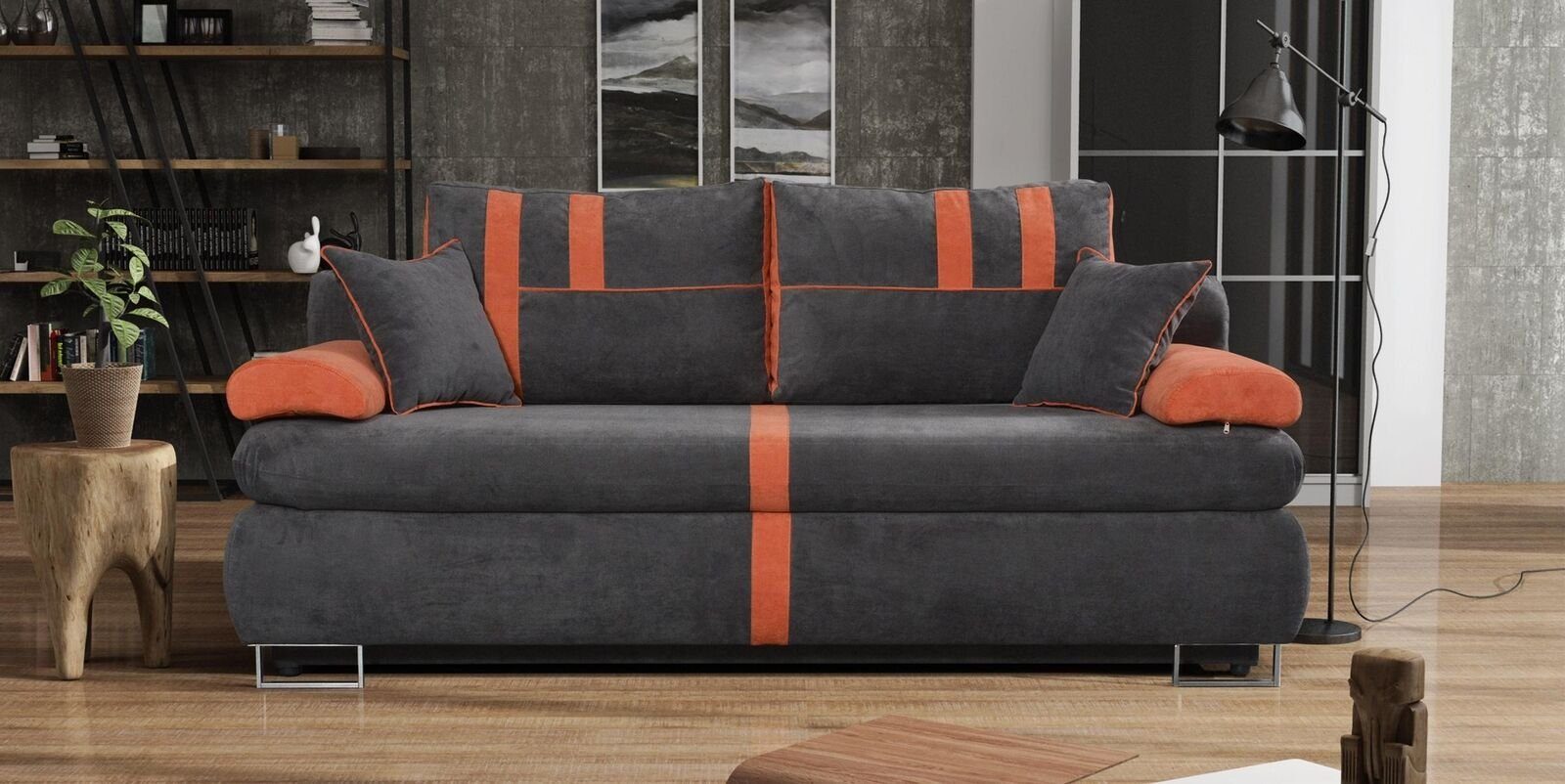 JVmoebel Sofa 2 Sitzer Modern Polster Couch Stoff Couchen Sofa Sitz, Made in Europe