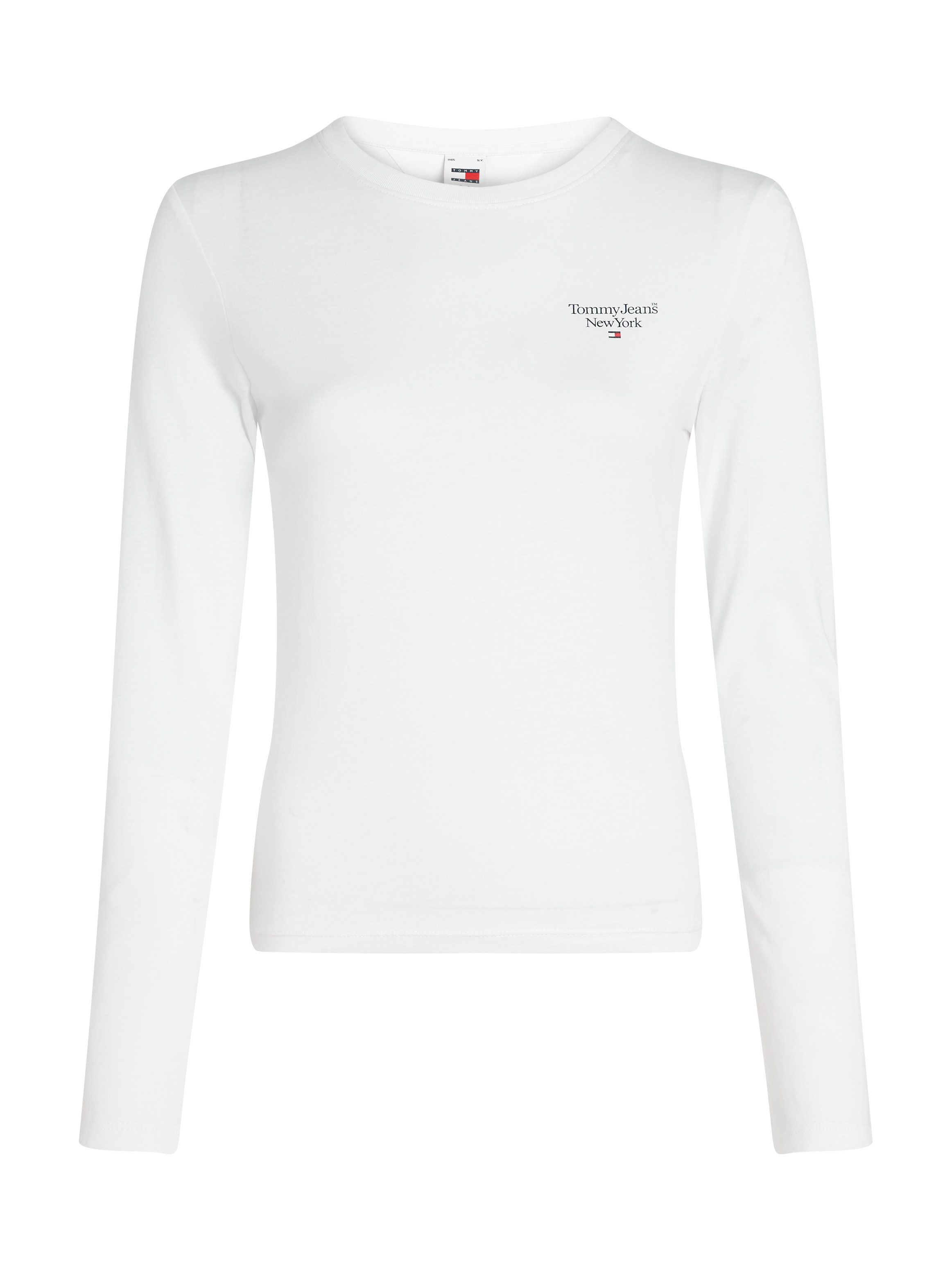 Tommy Jeans Curve T-Shirt TJW SLIM ESSENTIAL LOGO 2 LS EXT in Großen Größen mit Logoschriftzug