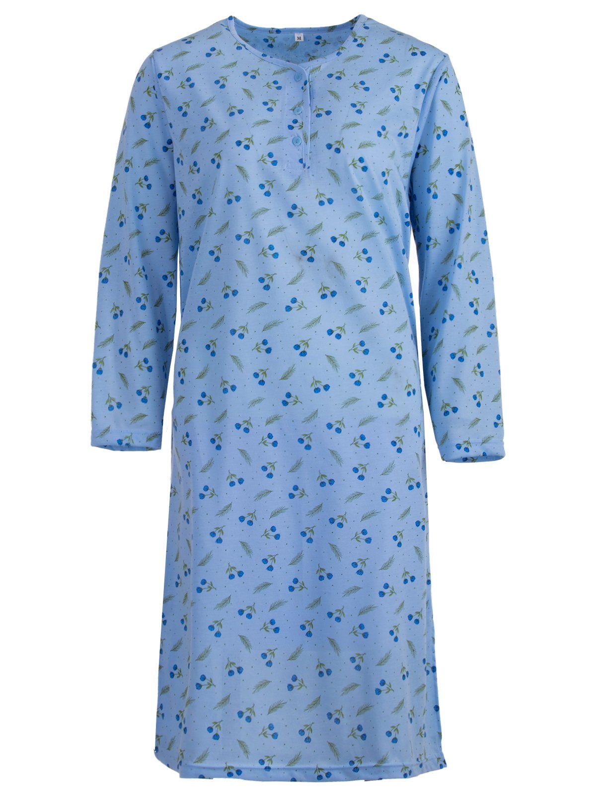 Lucky Nachthemd Nachthemd Langarm - Blumen günstig online kaufen