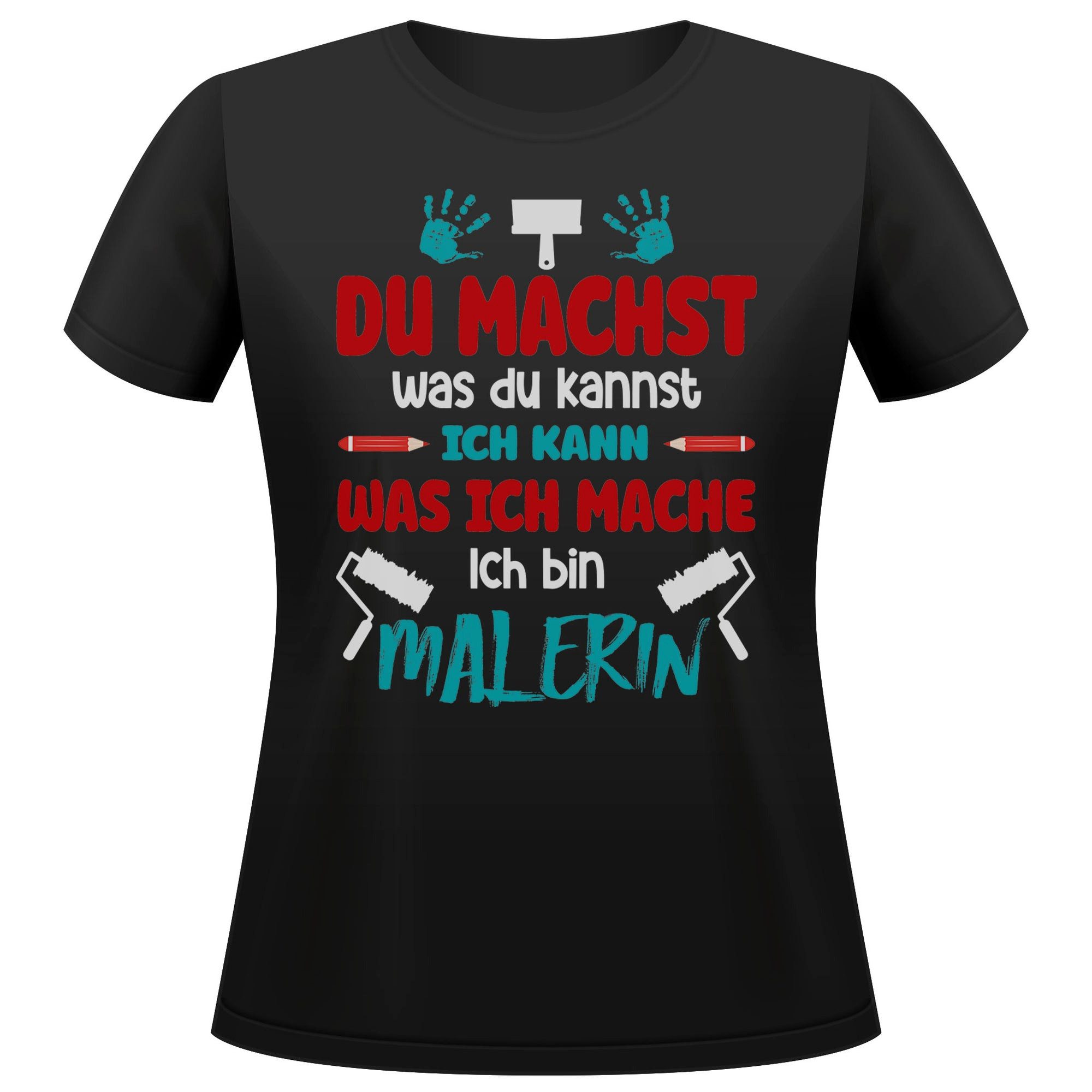 T-Shirt Malerin Geschenk Frauen Spruch Beruf Ausbildung Abschluss